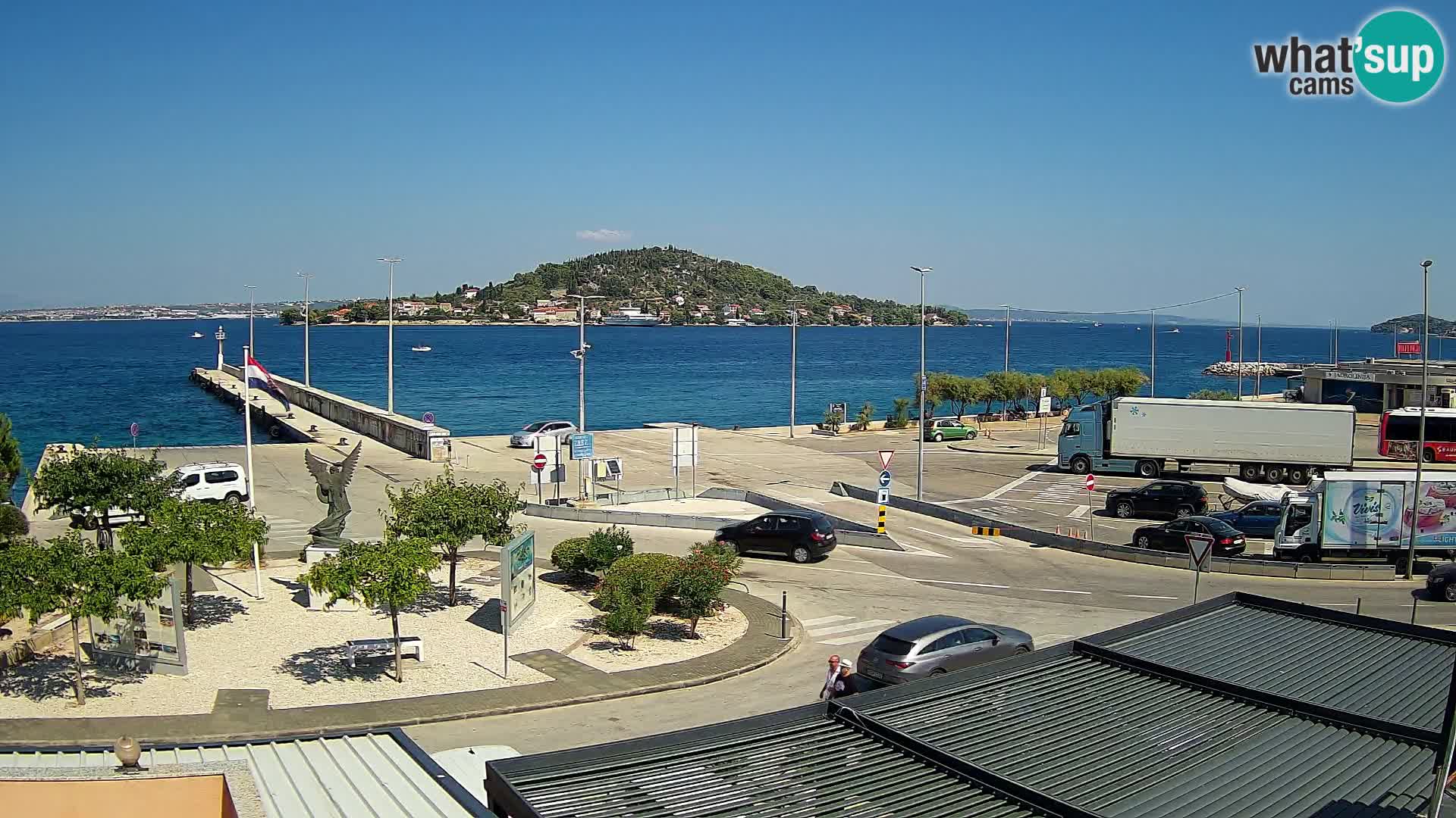 Web kamera Ugljan – Preko trajekt za Zadar