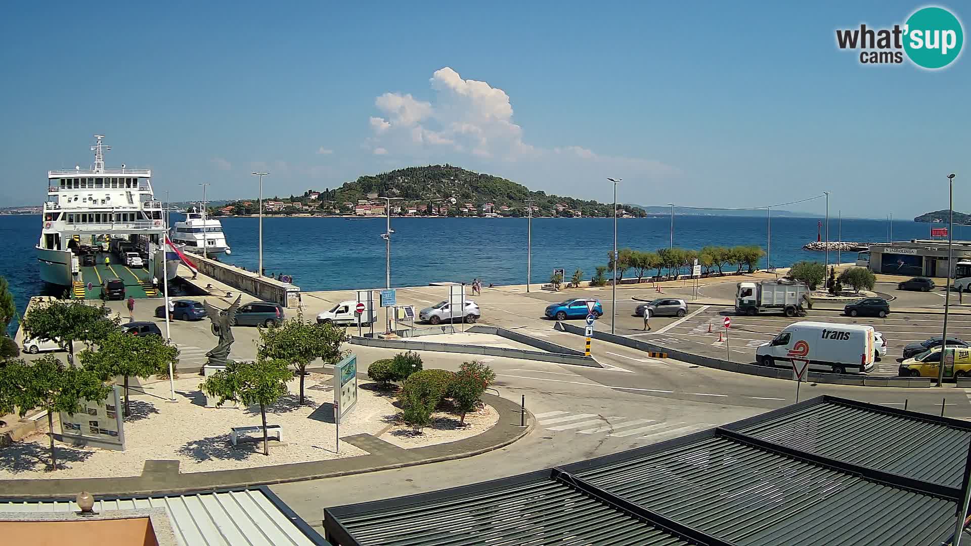 Spletna kamera Ugljan – trajekt Preko – Zadar