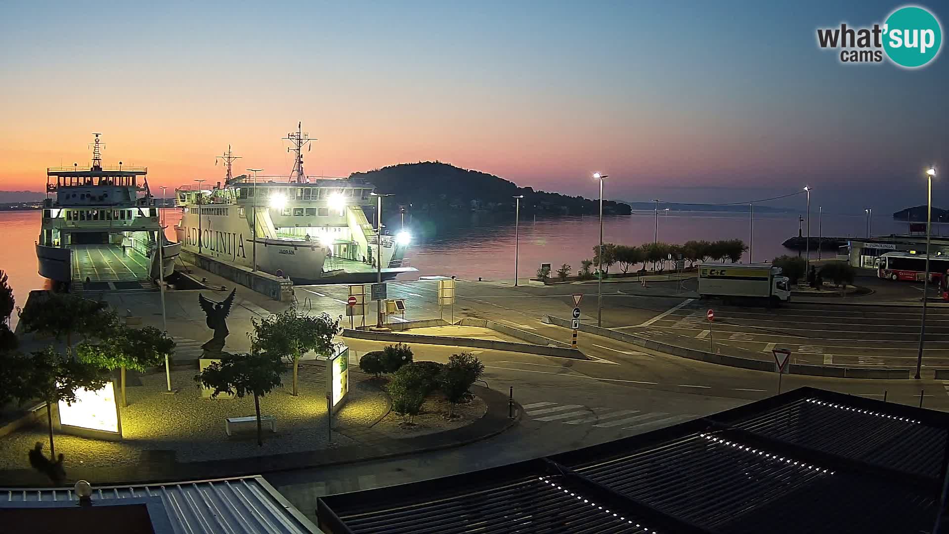 Web kamera Ugljan – Preko trajekt za Zadar