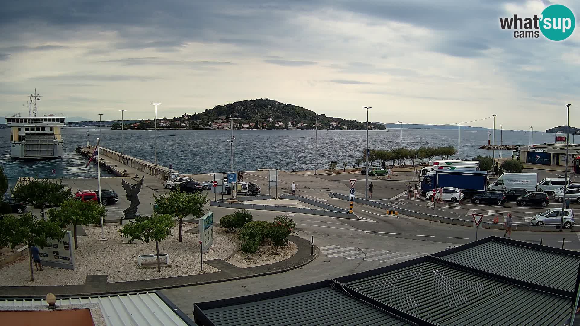 Web kamera Ugljan – Preko trajekt za Zadar