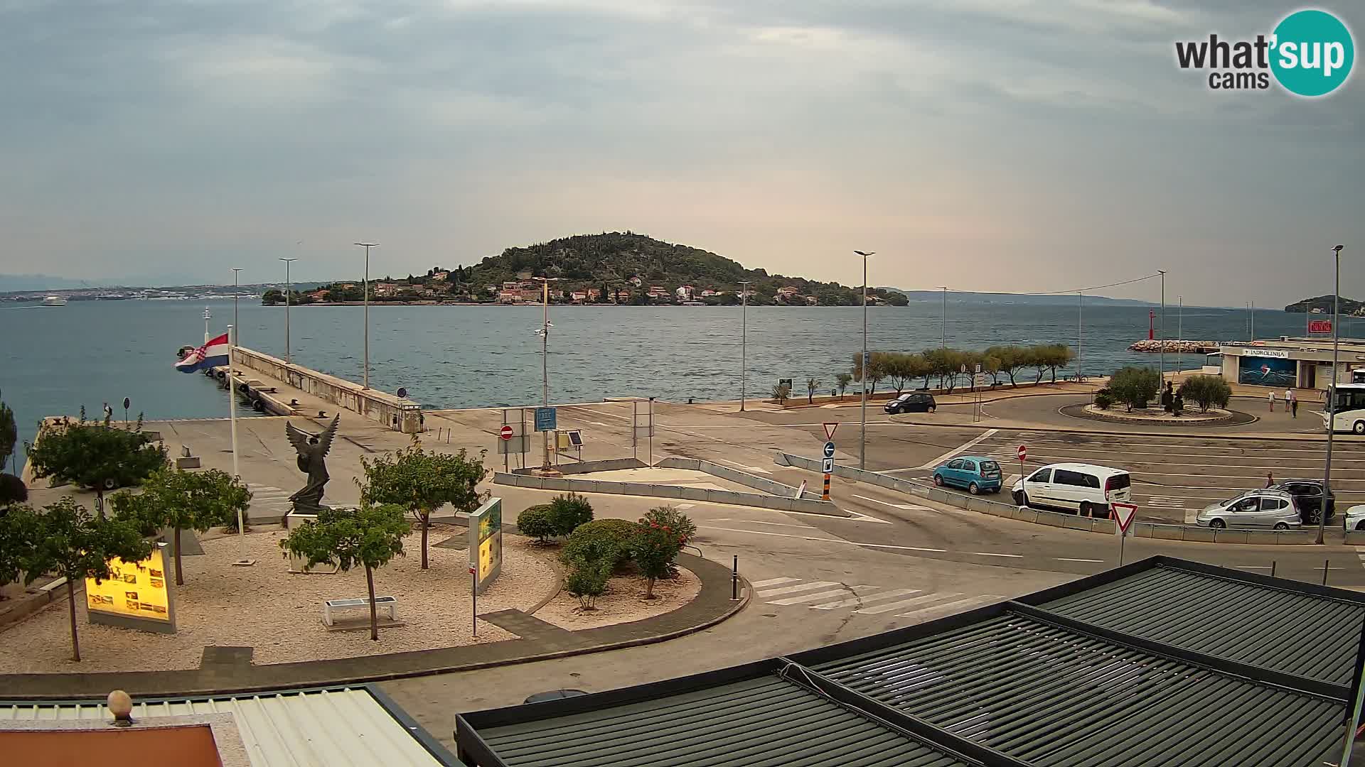 Webcam Ugliano – terminal traghetto da Preko a Zara