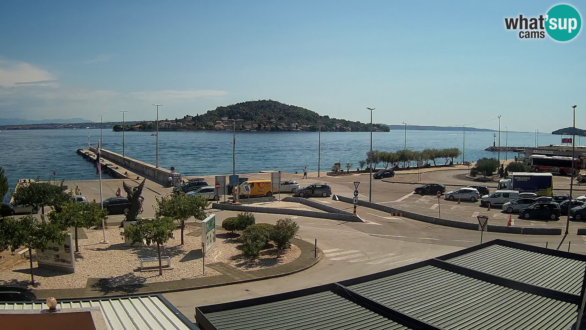 Webcam Ugliano – terminal traghetto da Preko a Zara