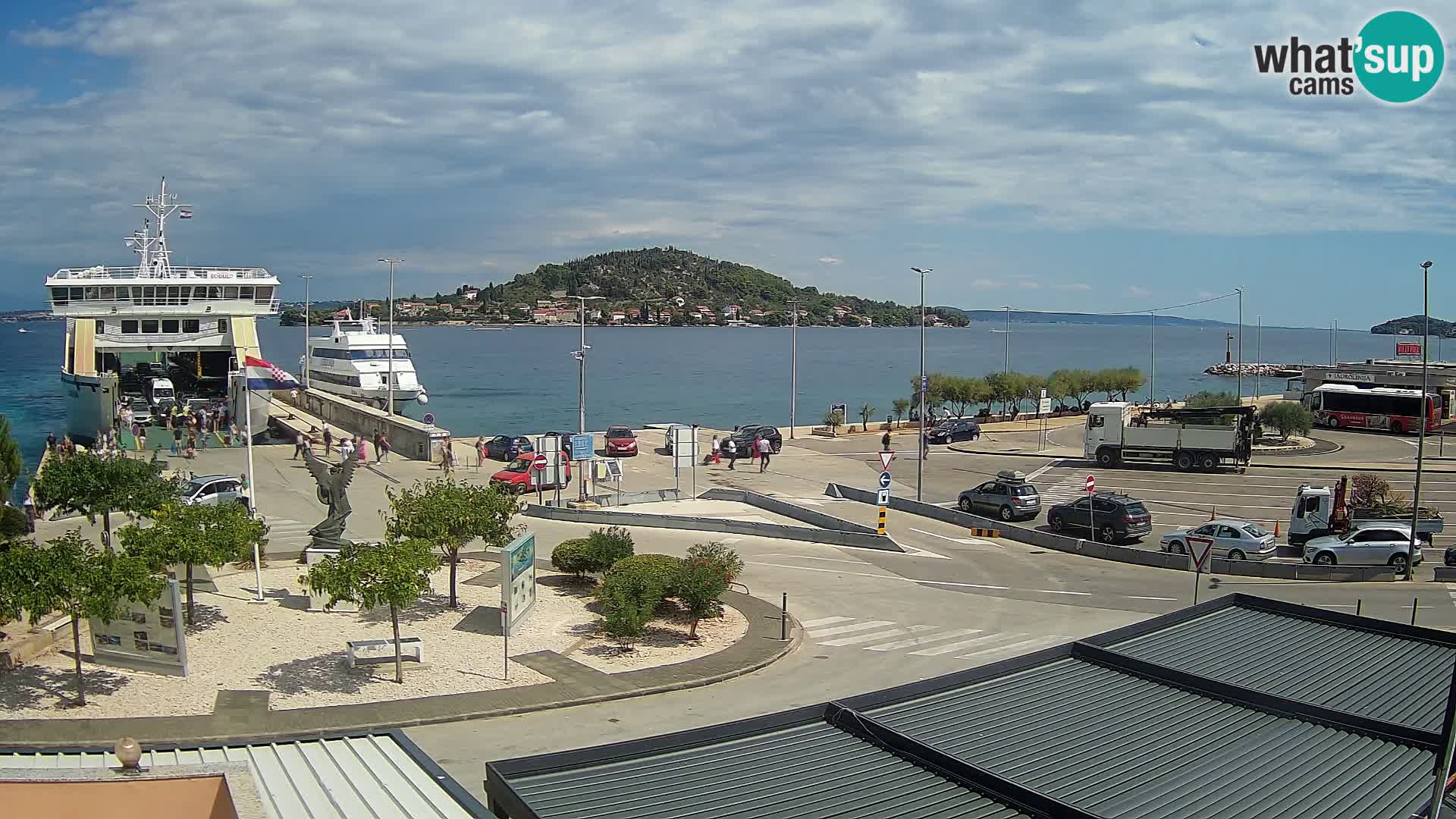 Webcam Ugliano – terminal traghetto da Preko a Zara