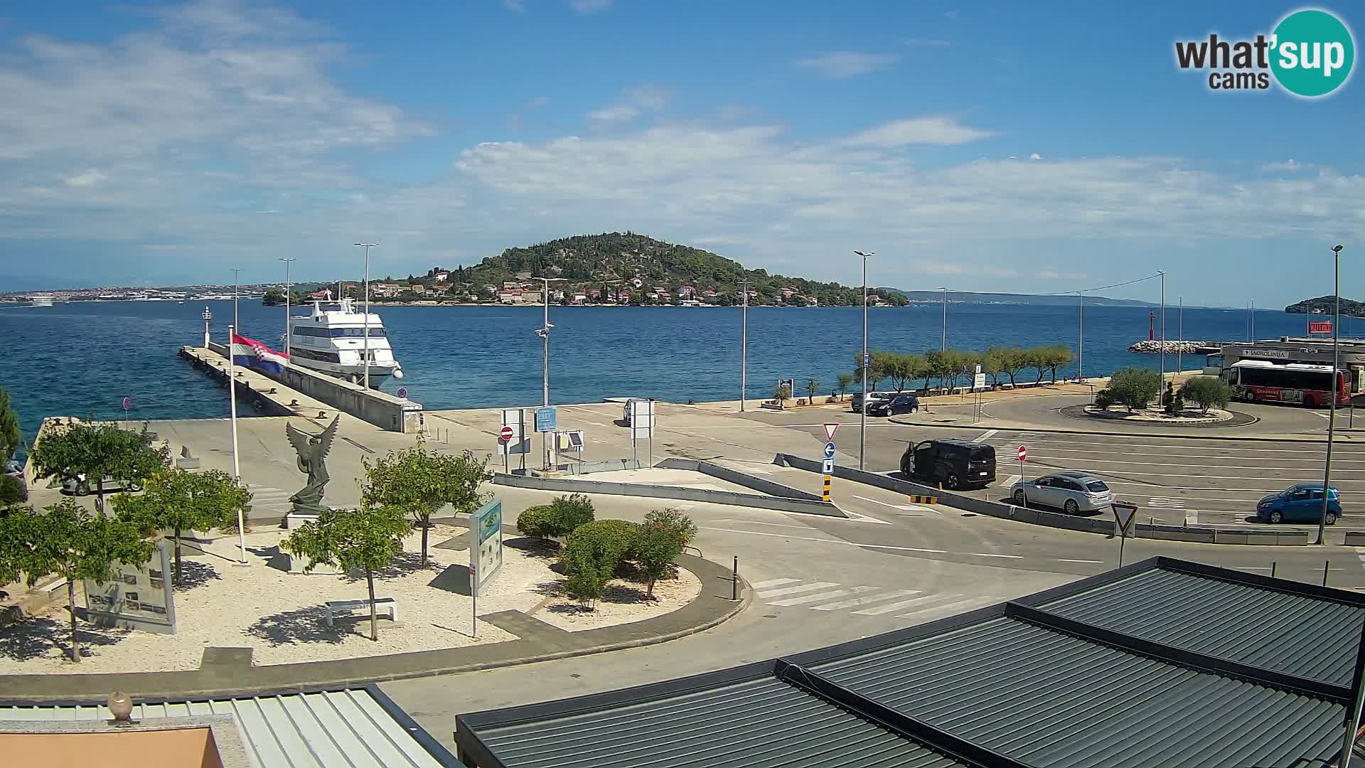 Webcam Ugliano – terminal traghetto da Preko a Zara