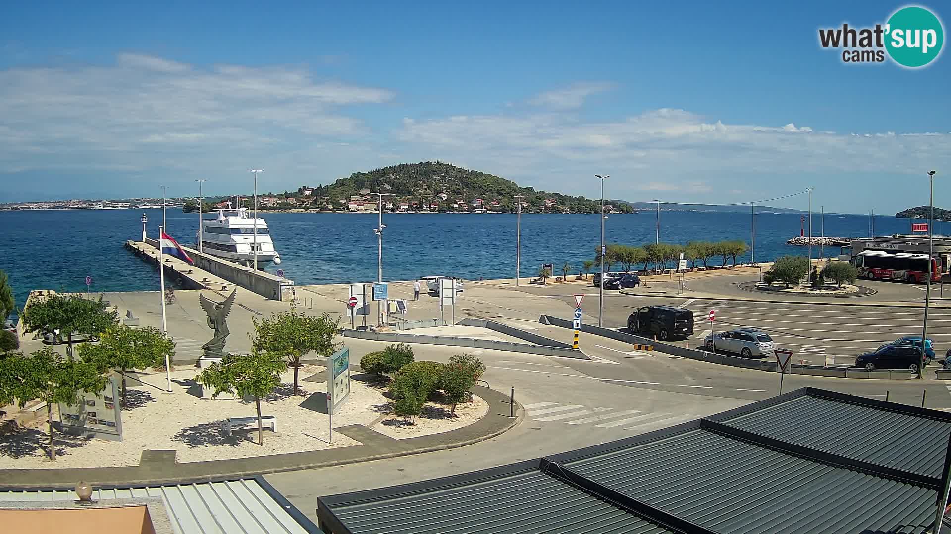 Webcam Ugliano – terminal traghetto da Preko a Zara