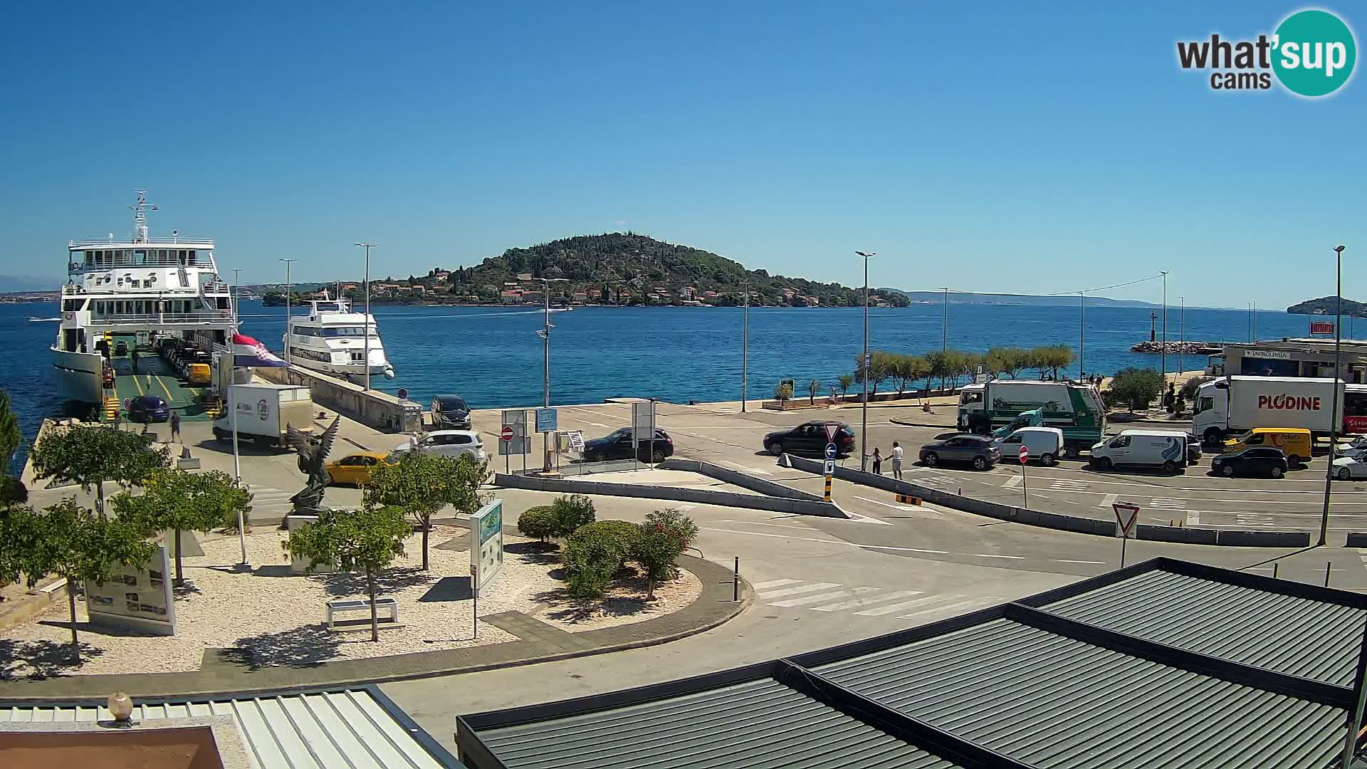 Web kamera Ugljan – Preko trajekt za Zadar