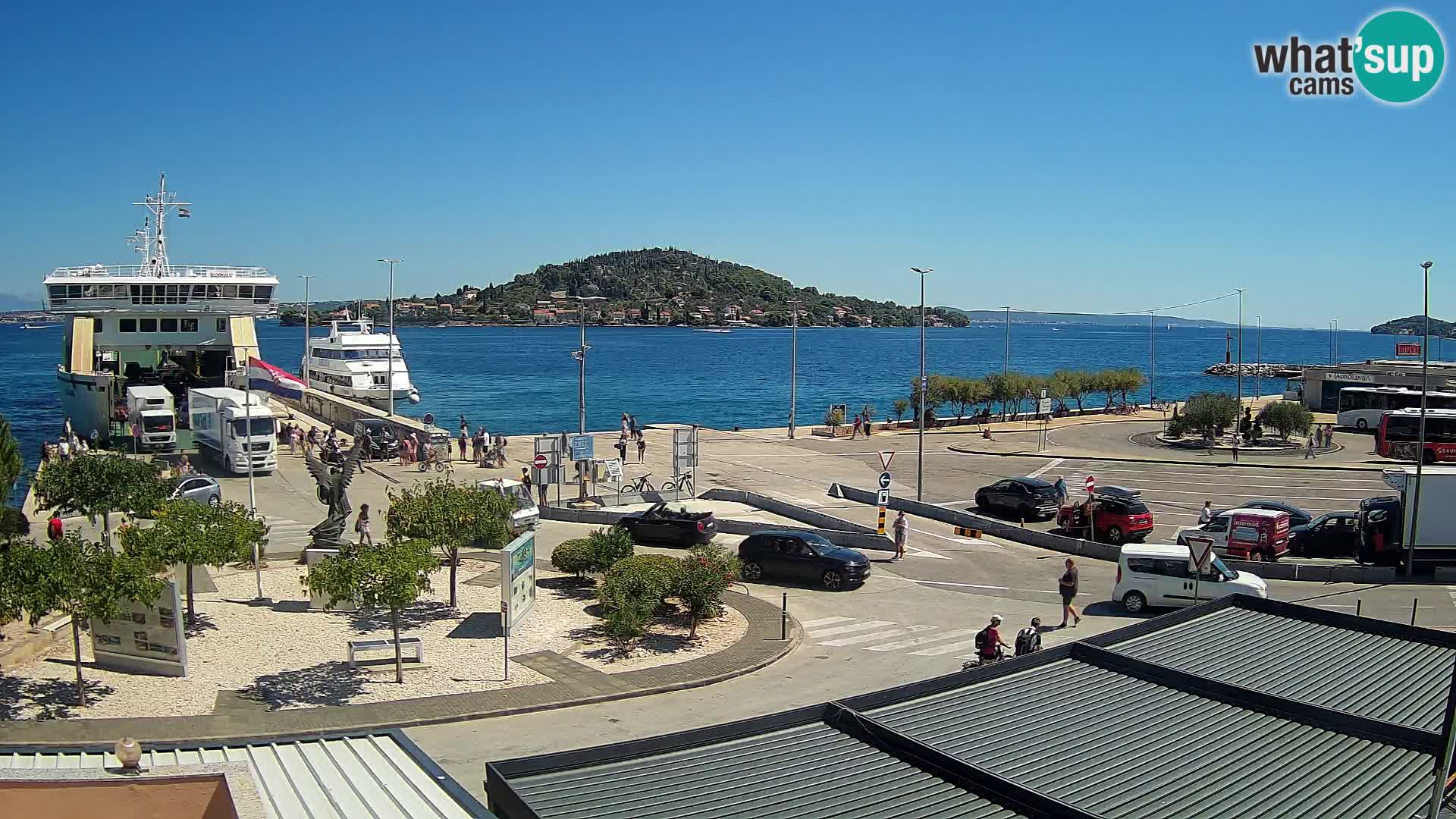 Web kamera Ugljan – Preko trajekt za Zadar