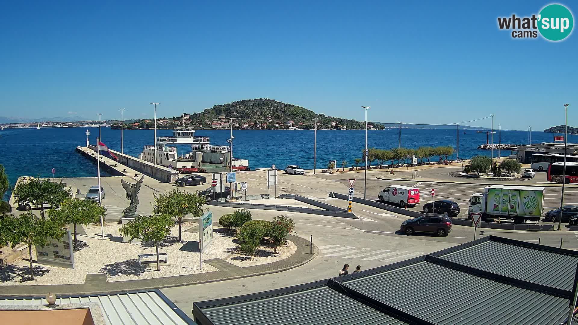 Webcam Ugliano – terminal traghetto da Preko a Zara