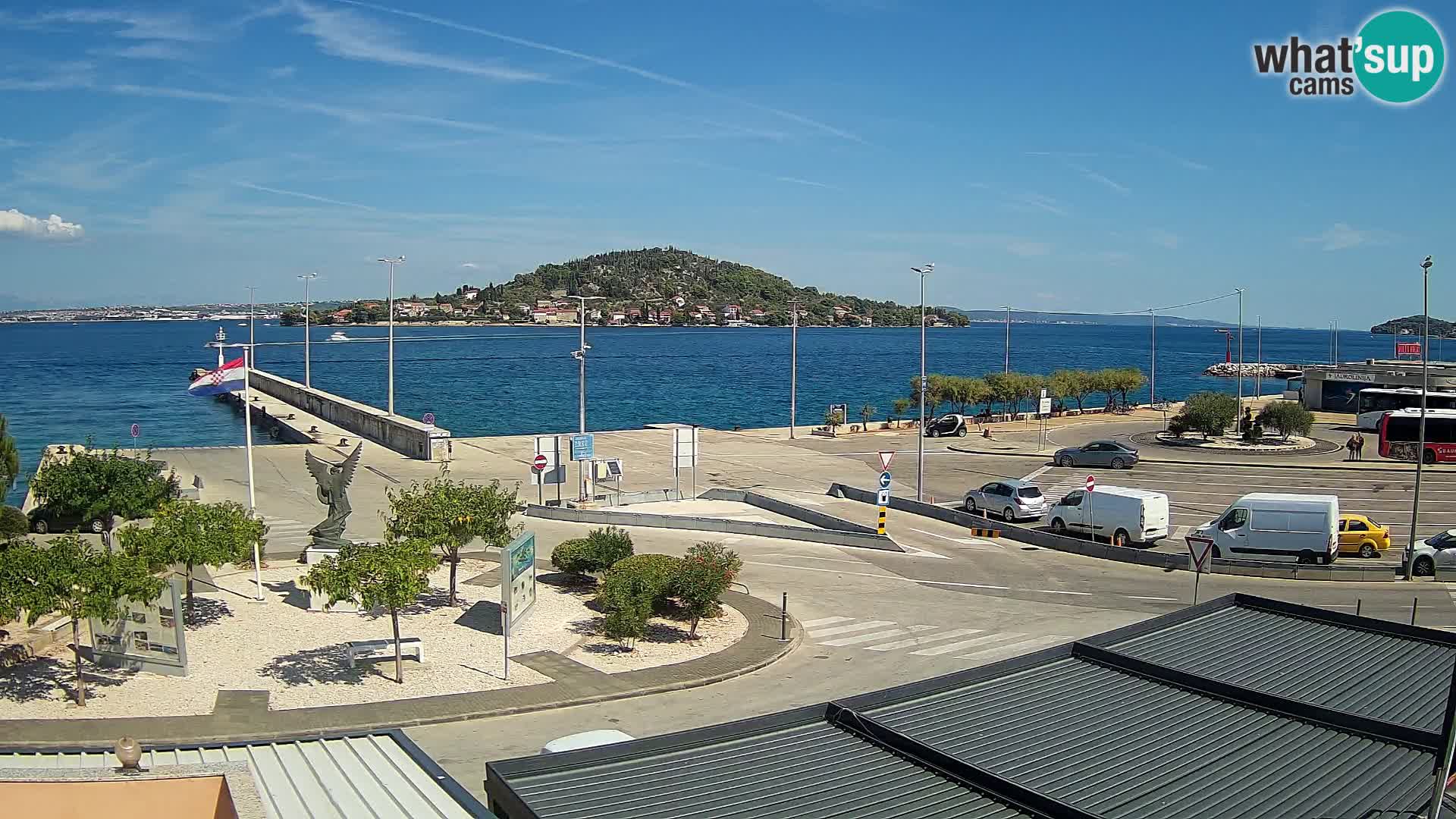 Web kamera Ugljan – Preko trajekt za Zadar