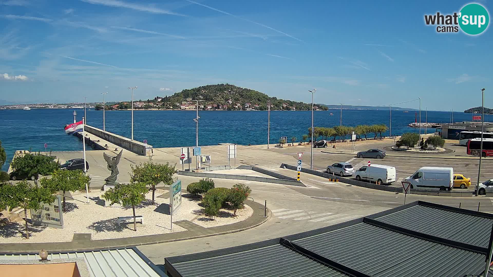 Web kamera Ugljan – Preko trajekt za Zadar