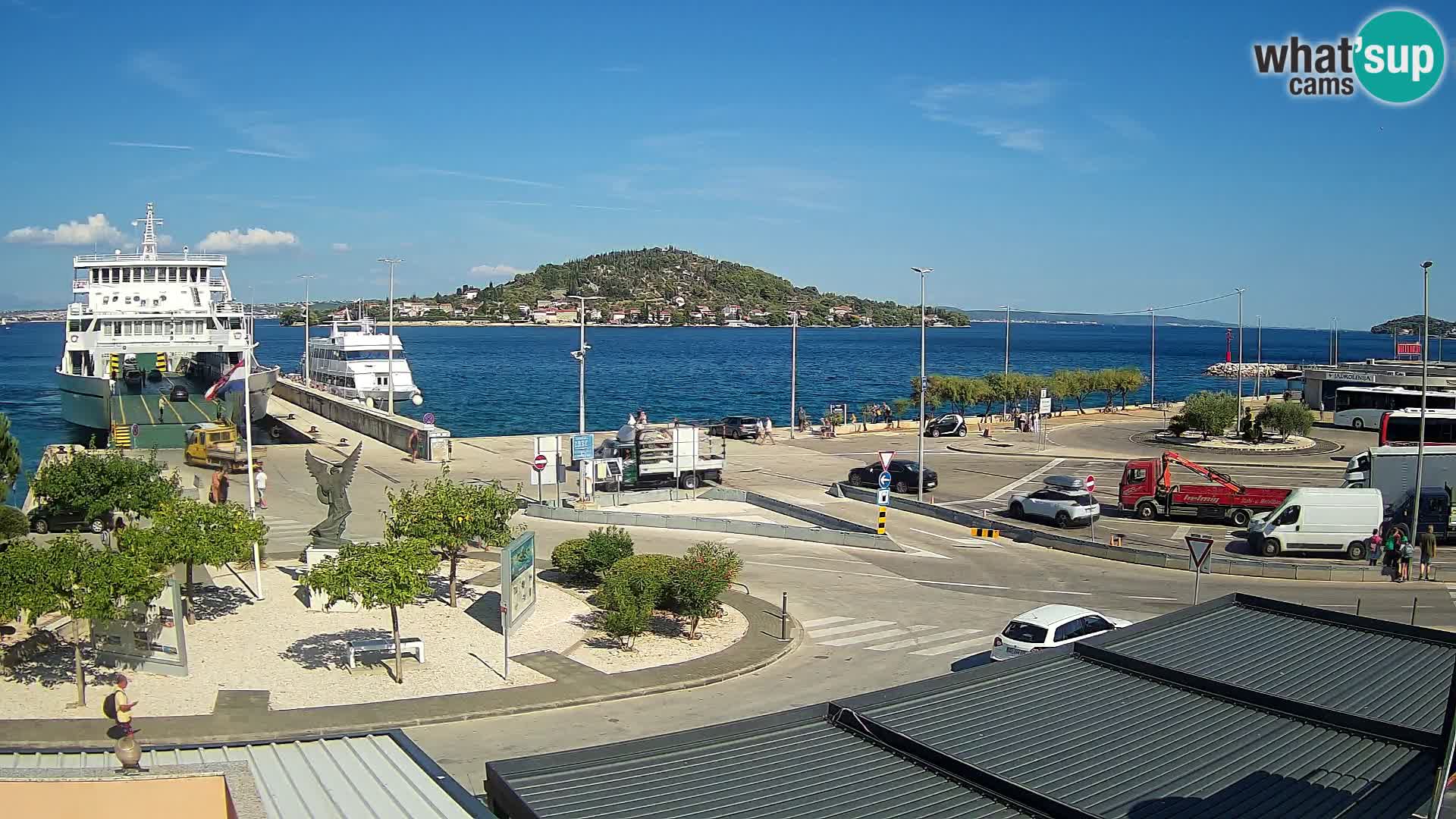 Webcam Ugliano – terminal traghetto da Preko a Zara