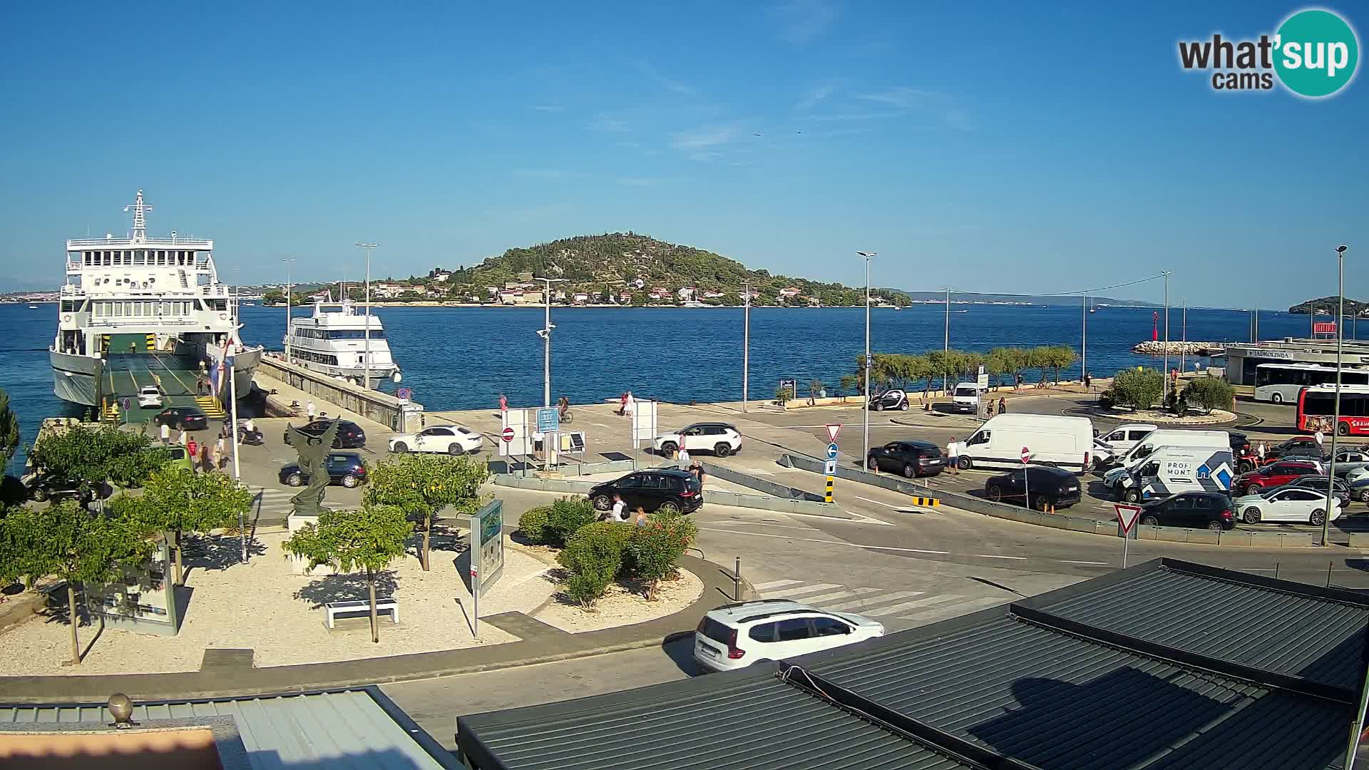 Webcam Ugliano – terminal traghetto da Preko a Zara