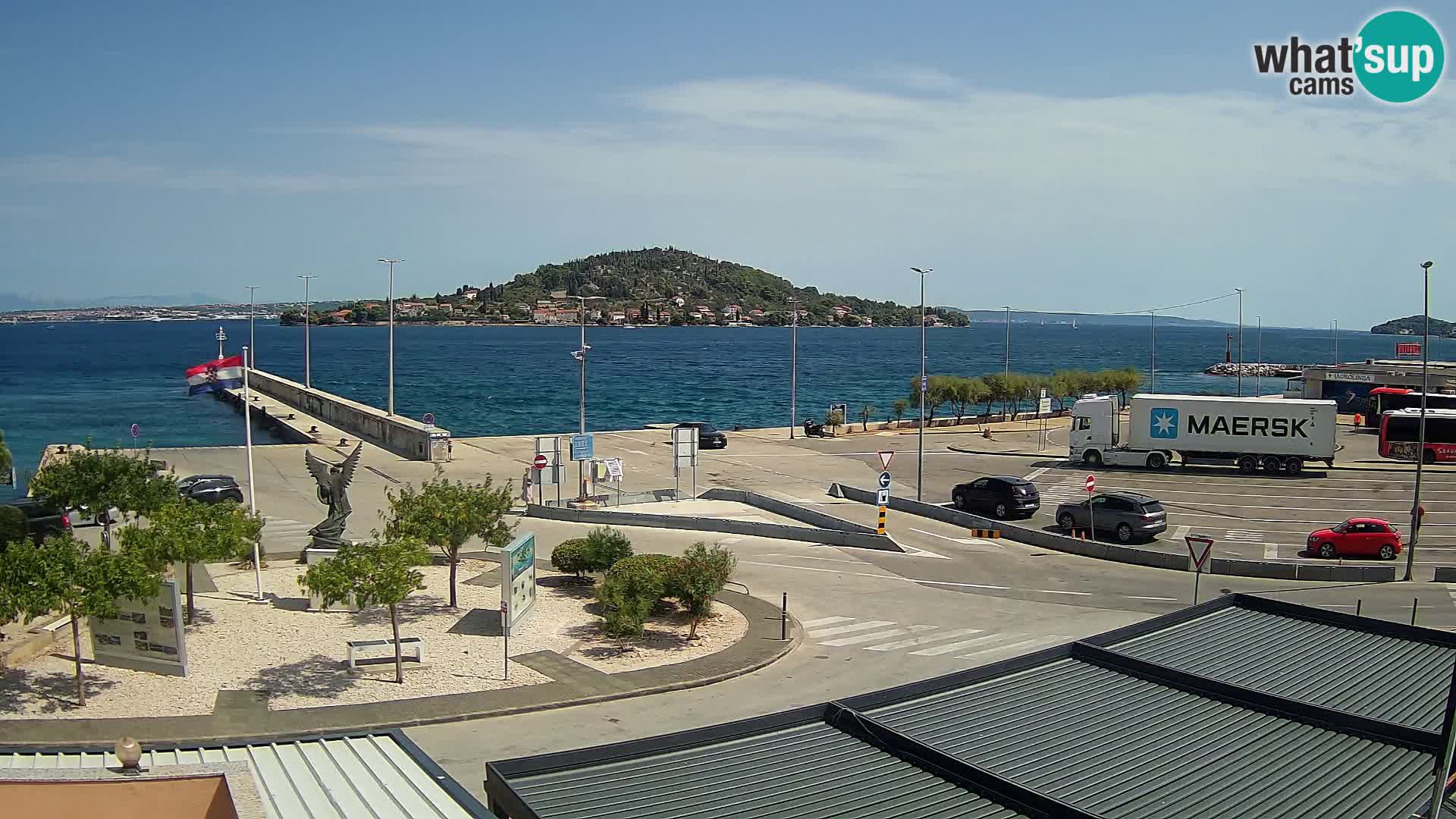 Webcam Ugliano – terminal traghetto da Preko a Zara