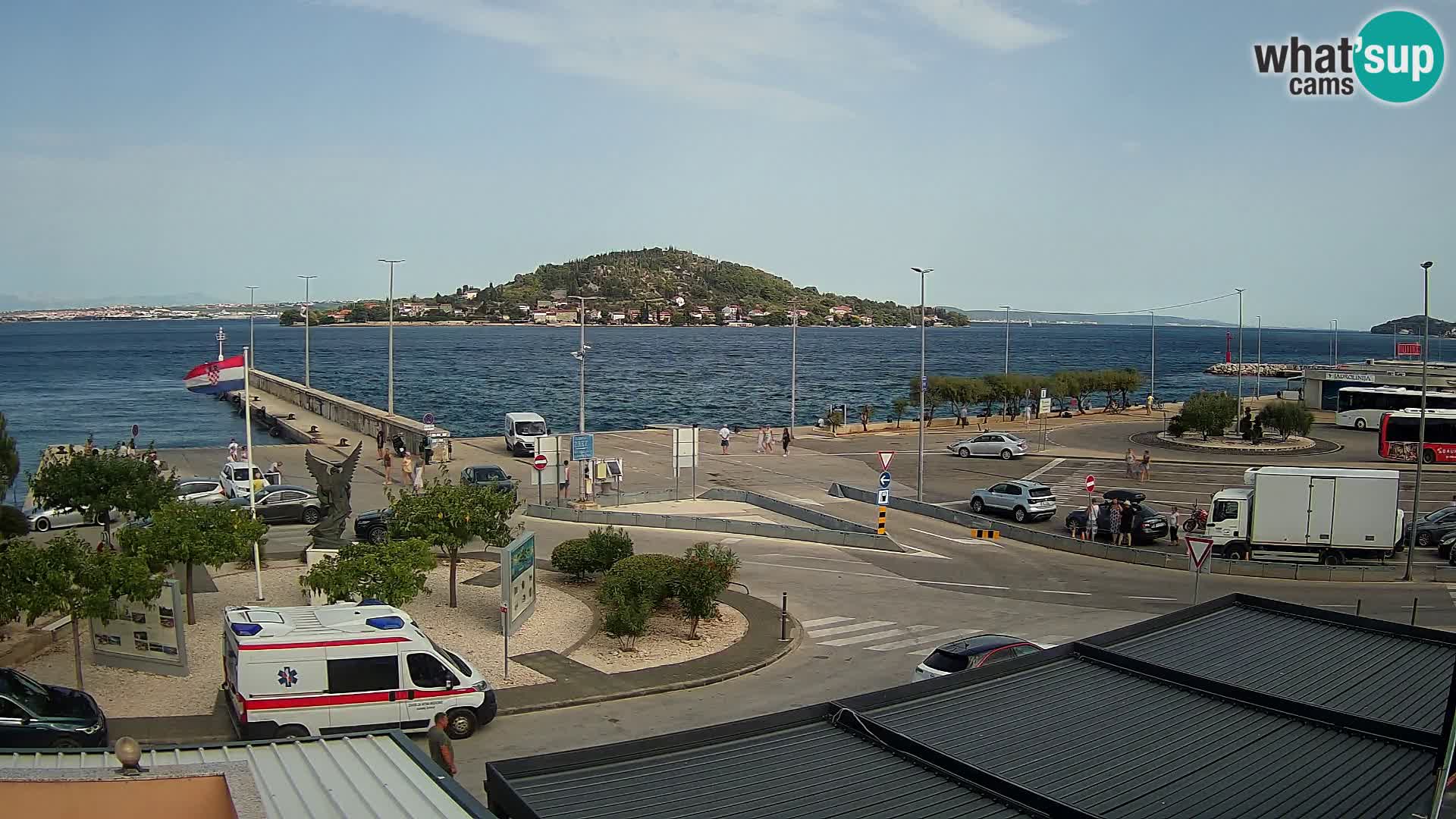 Spletna kamera Ugljan – trajekt Preko – Zadar