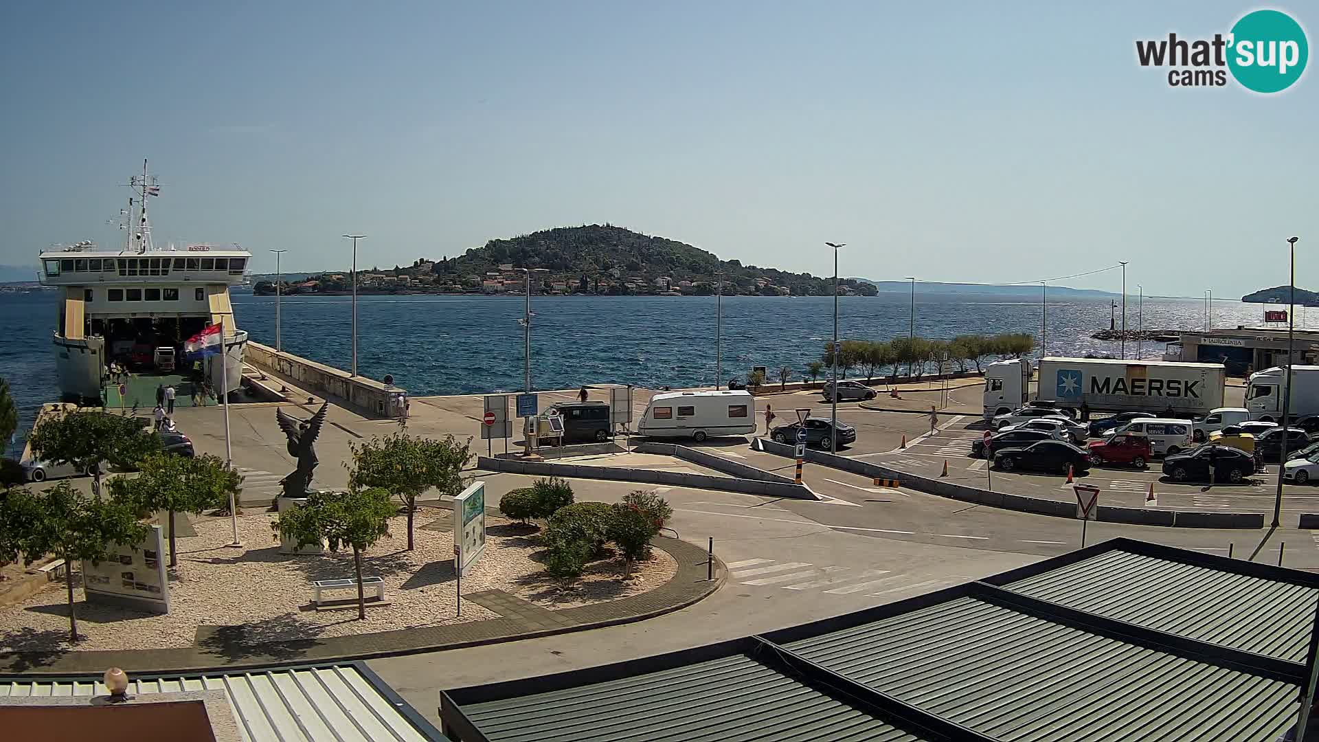 Spletna kamera Ugljan – trajekt Preko – Zadar
