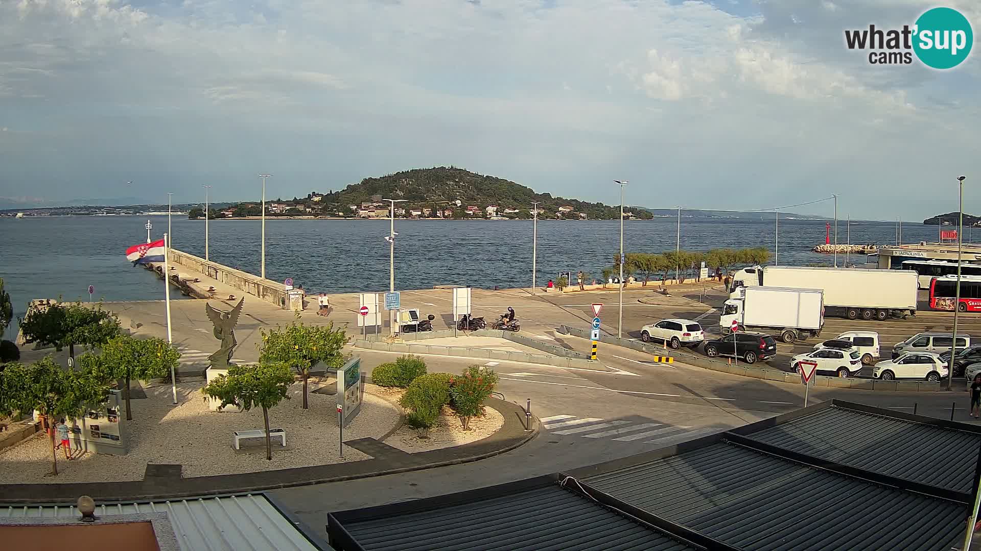 Webcam Ugliano – terminal traghetto da Preko a Zara
