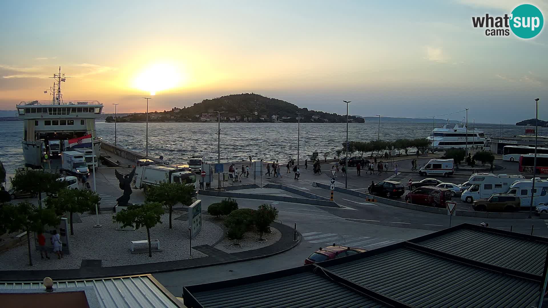 Webcam Ugljan – Preko Ferry to Zadar
