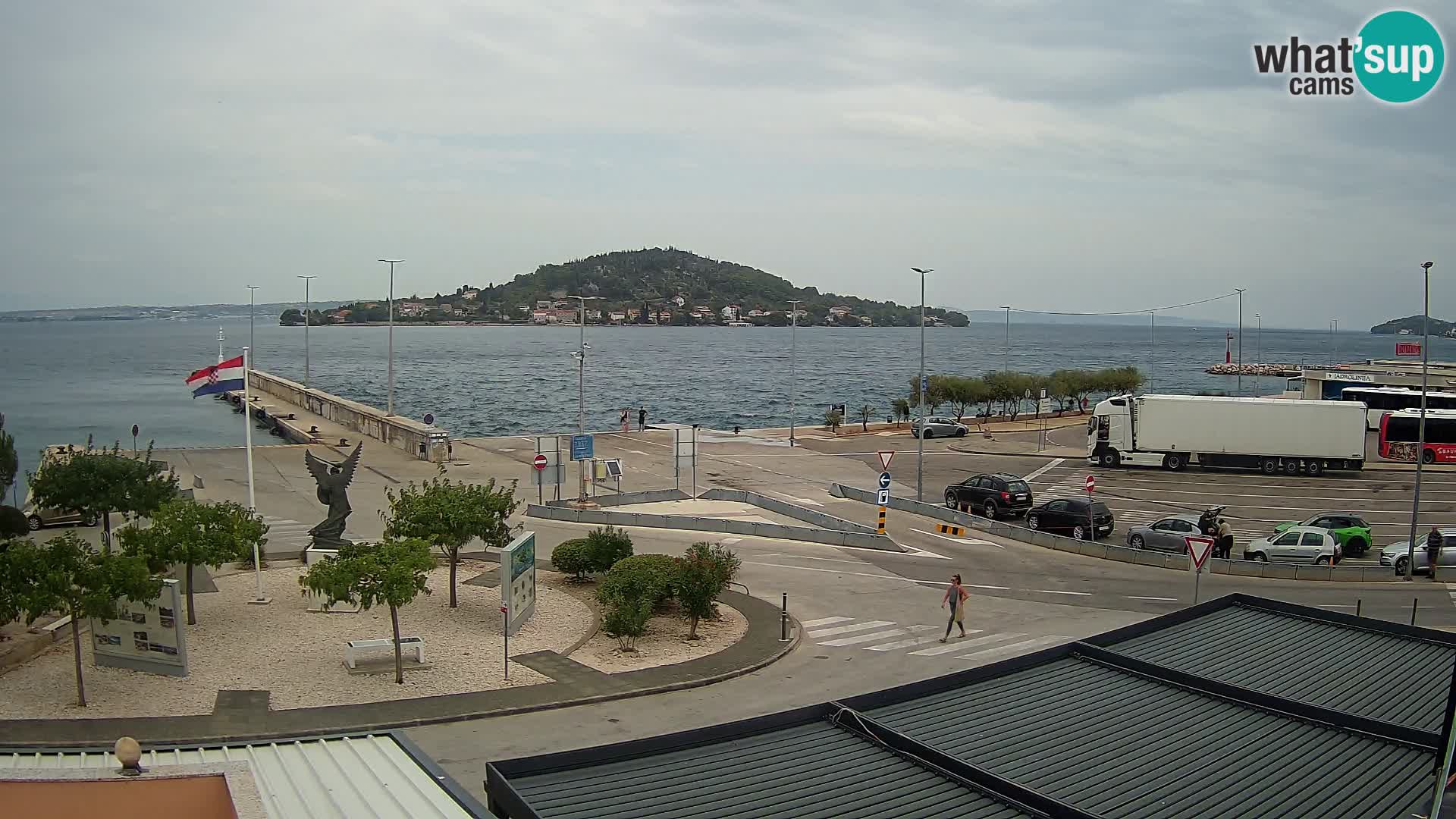 Webcam Ugljan – Preko Ferry to Zadar