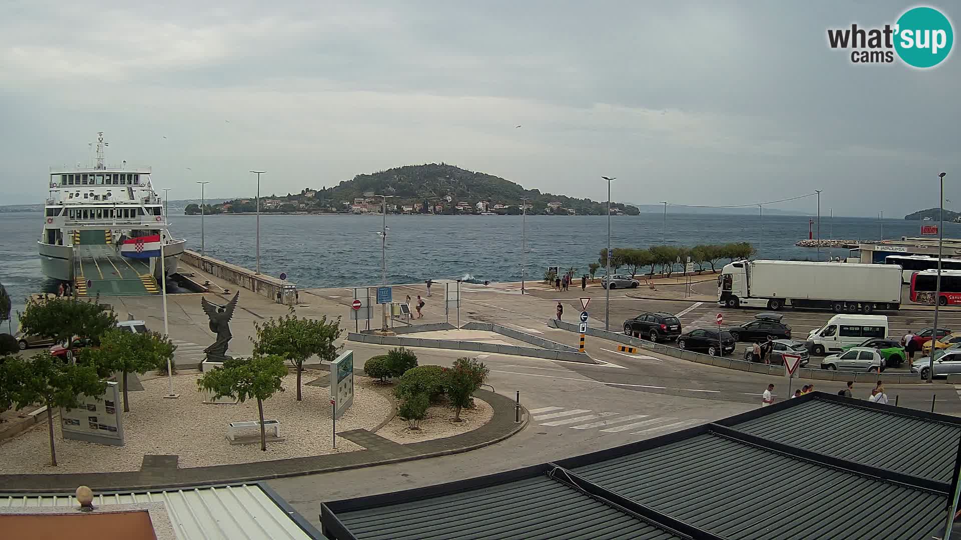 Spletna kamera Ugljan – trajekt Preko – Zadar