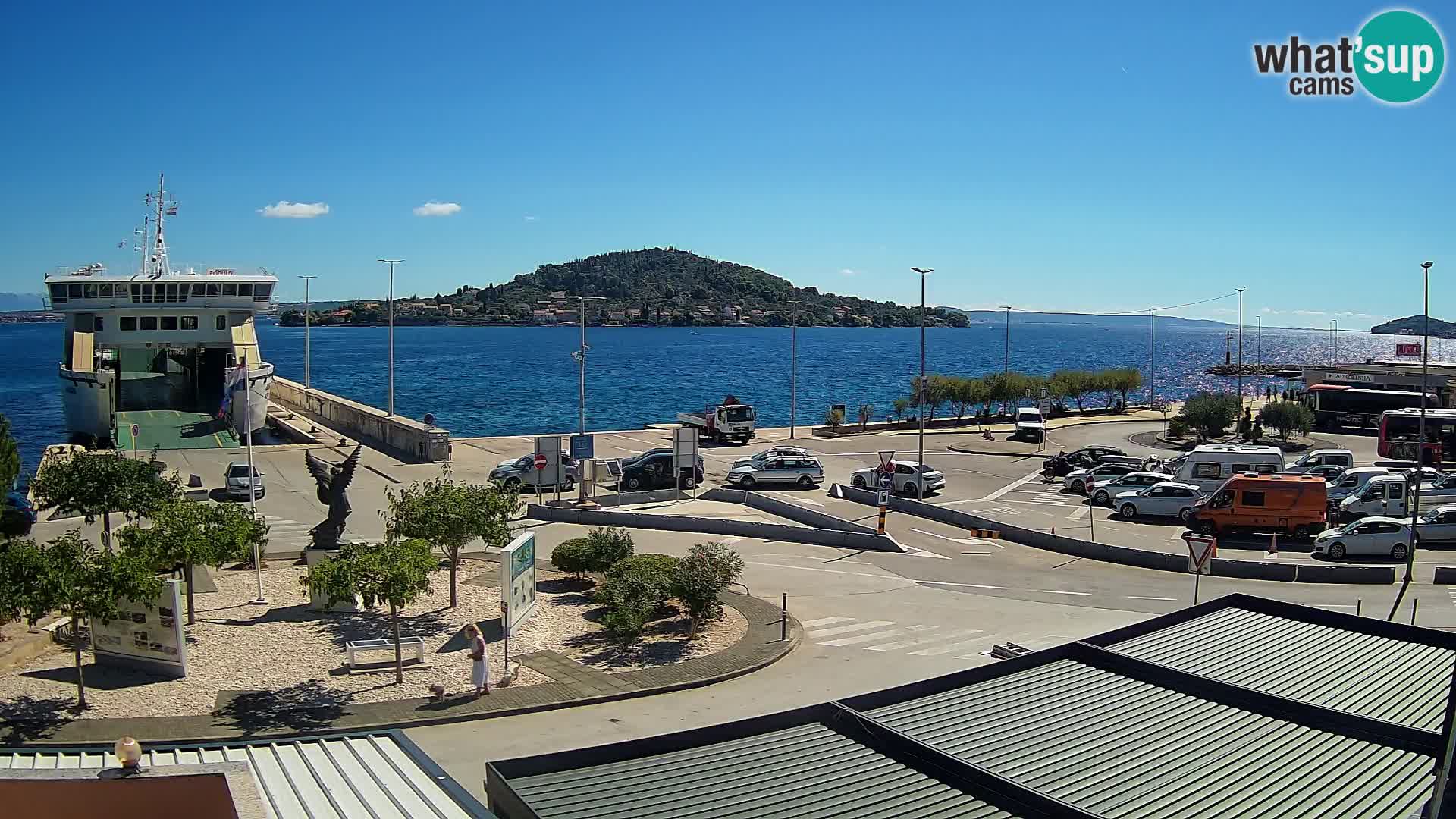 Web kamera Ugljan – Preko trajekt za Zadar