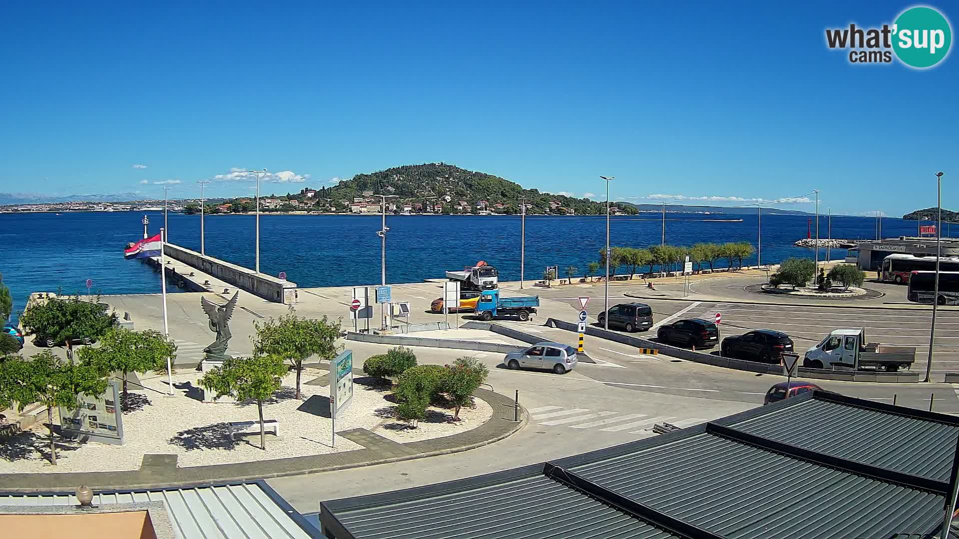 Webcam Ugliano – terminal traghetto da Preko a Zara