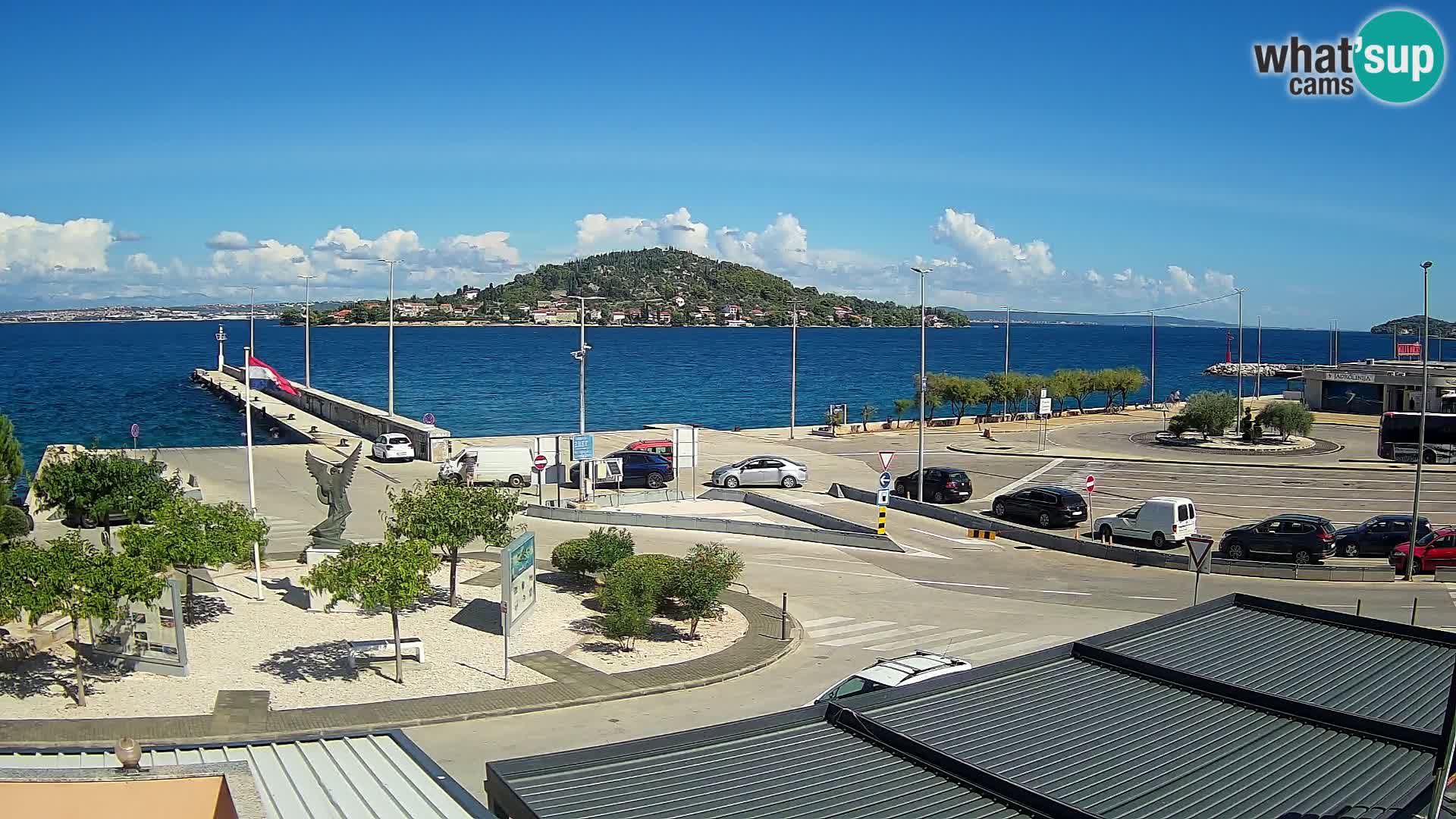 Webcam Ugliano – terminal traghetto da Preko a Zara