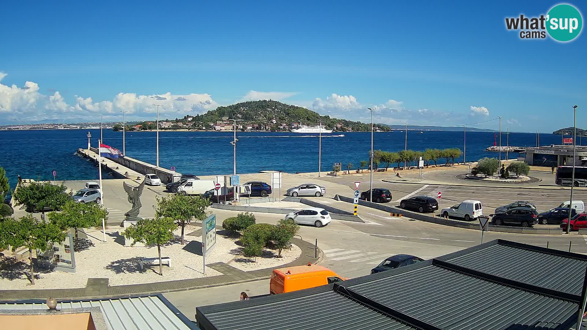 Web kamera Ugljan – Preko trajekt za Zadar
