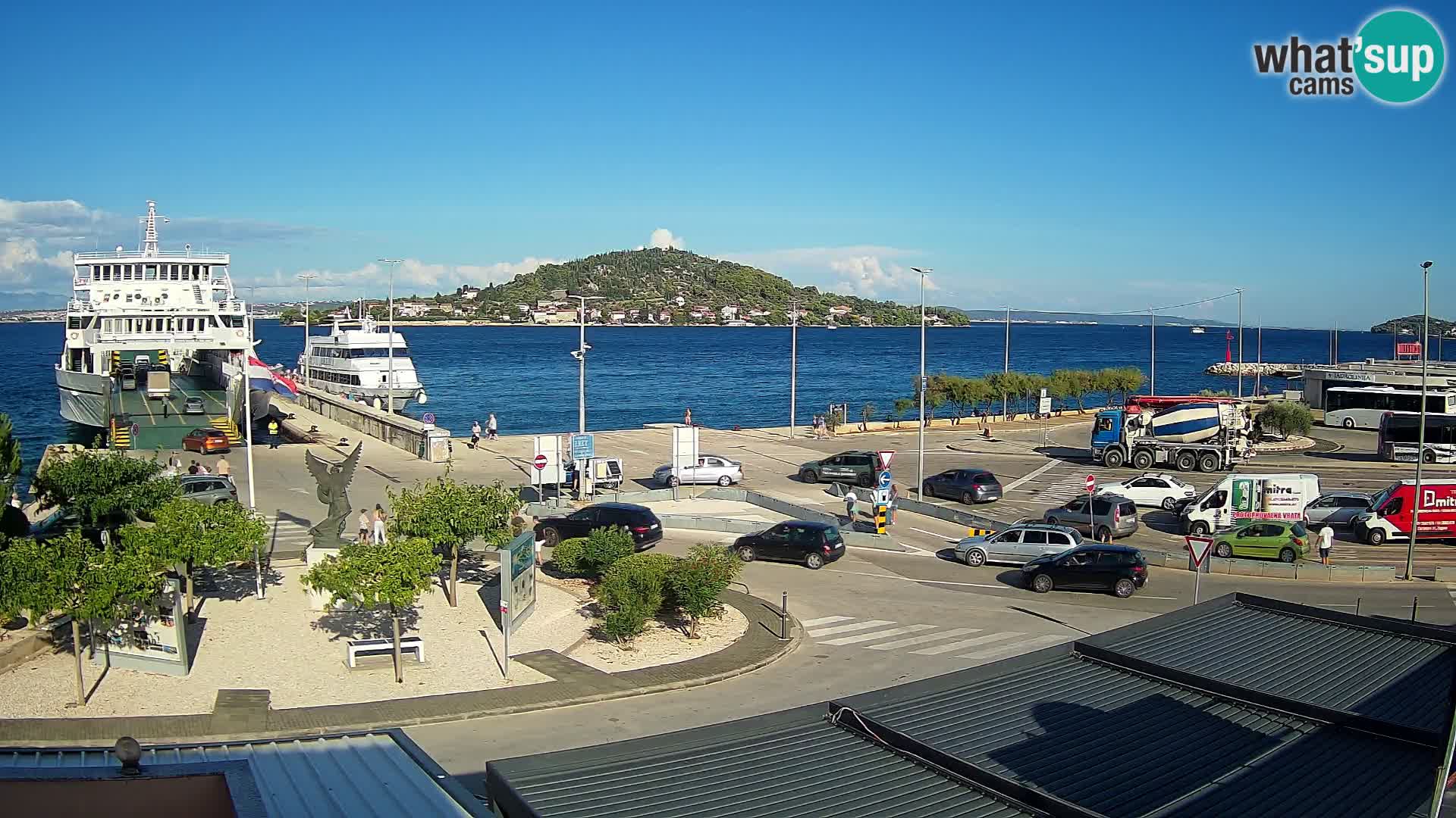 Webcam Ugliano – terminal traghetto da Preko a Zara
