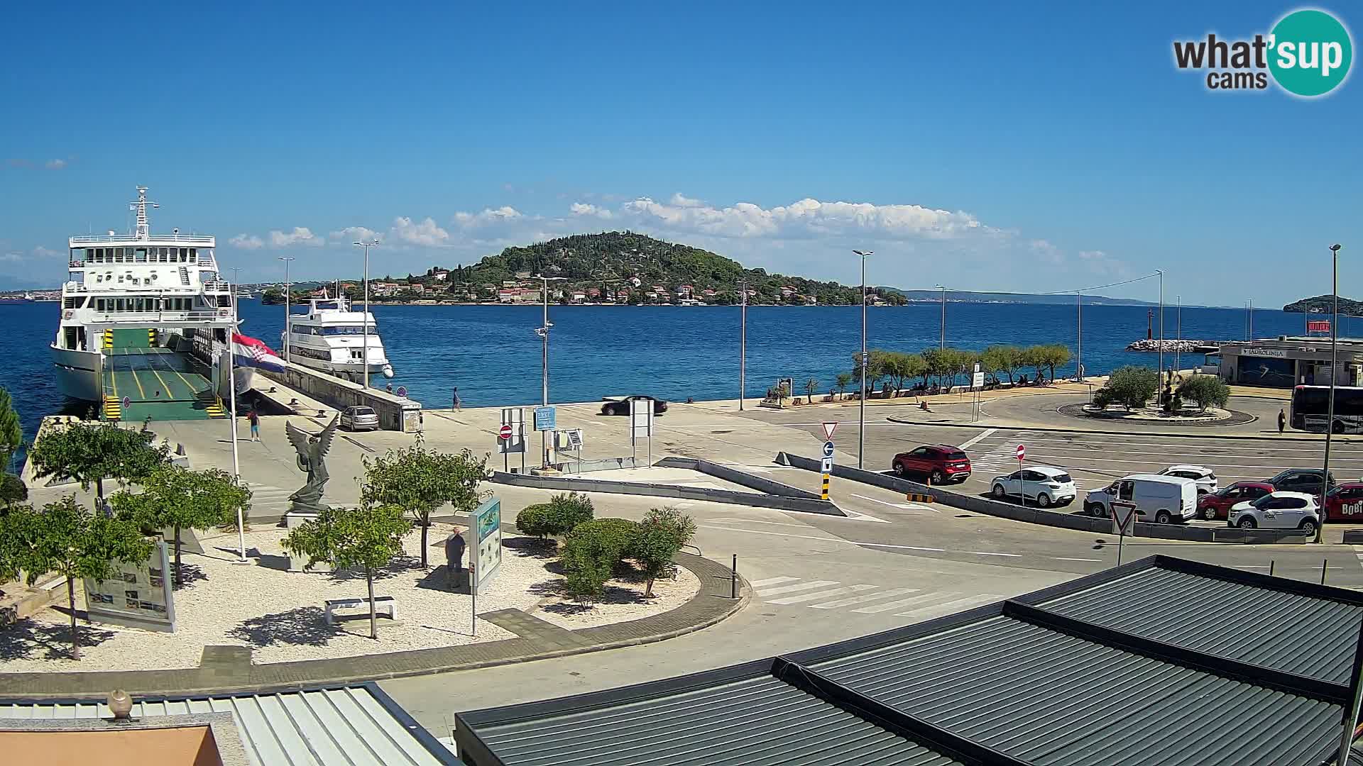 Web kamera Ugljan – Preko trajekt za Zadar