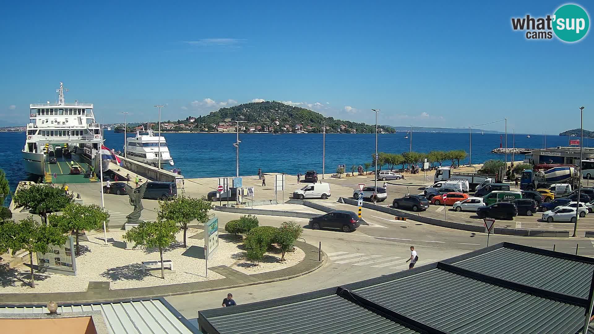Spletna kamera Ugljan – trajekt Preko – Zadar