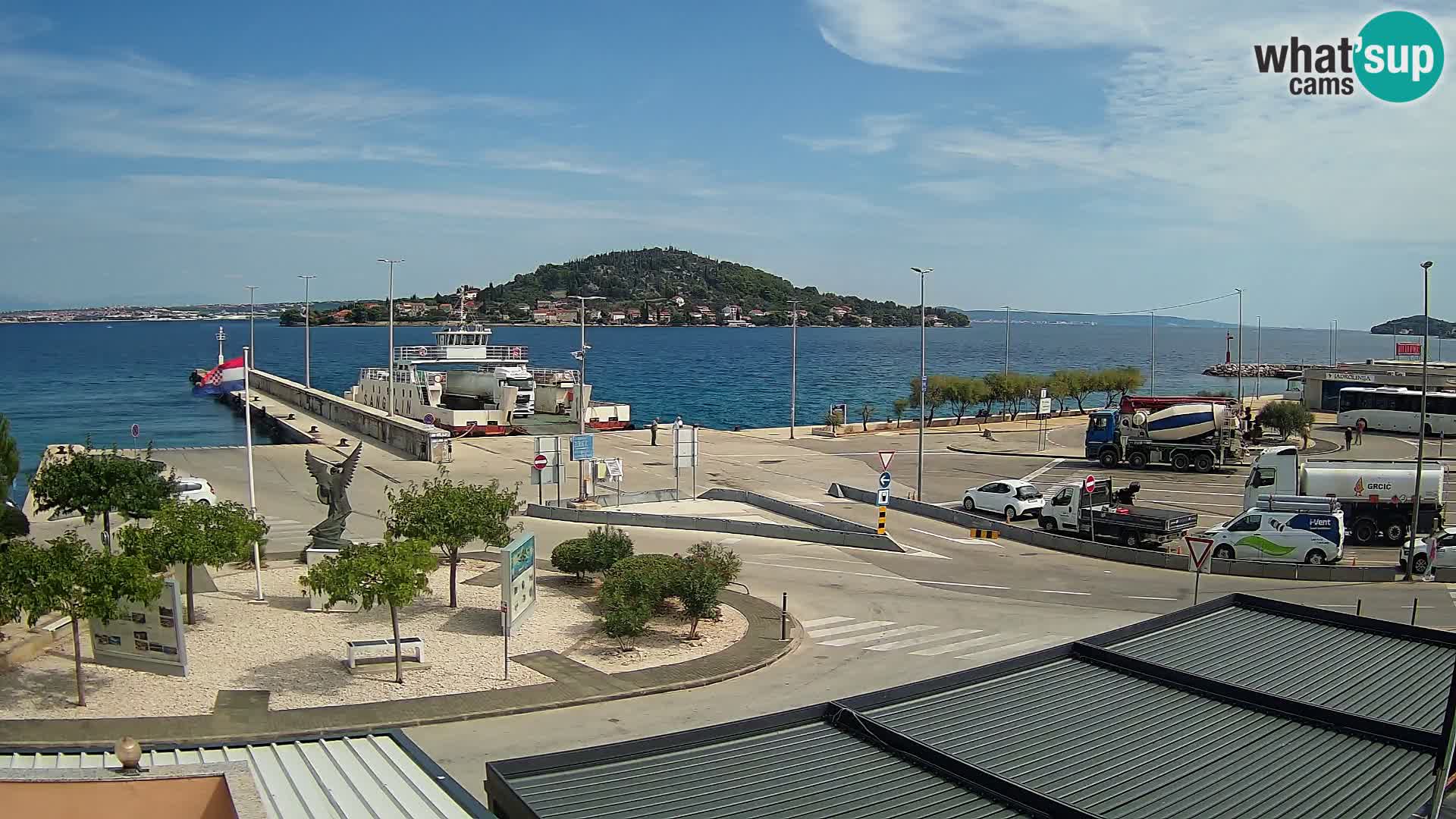Webcam Ugljan – Preko Ferry to Zadar