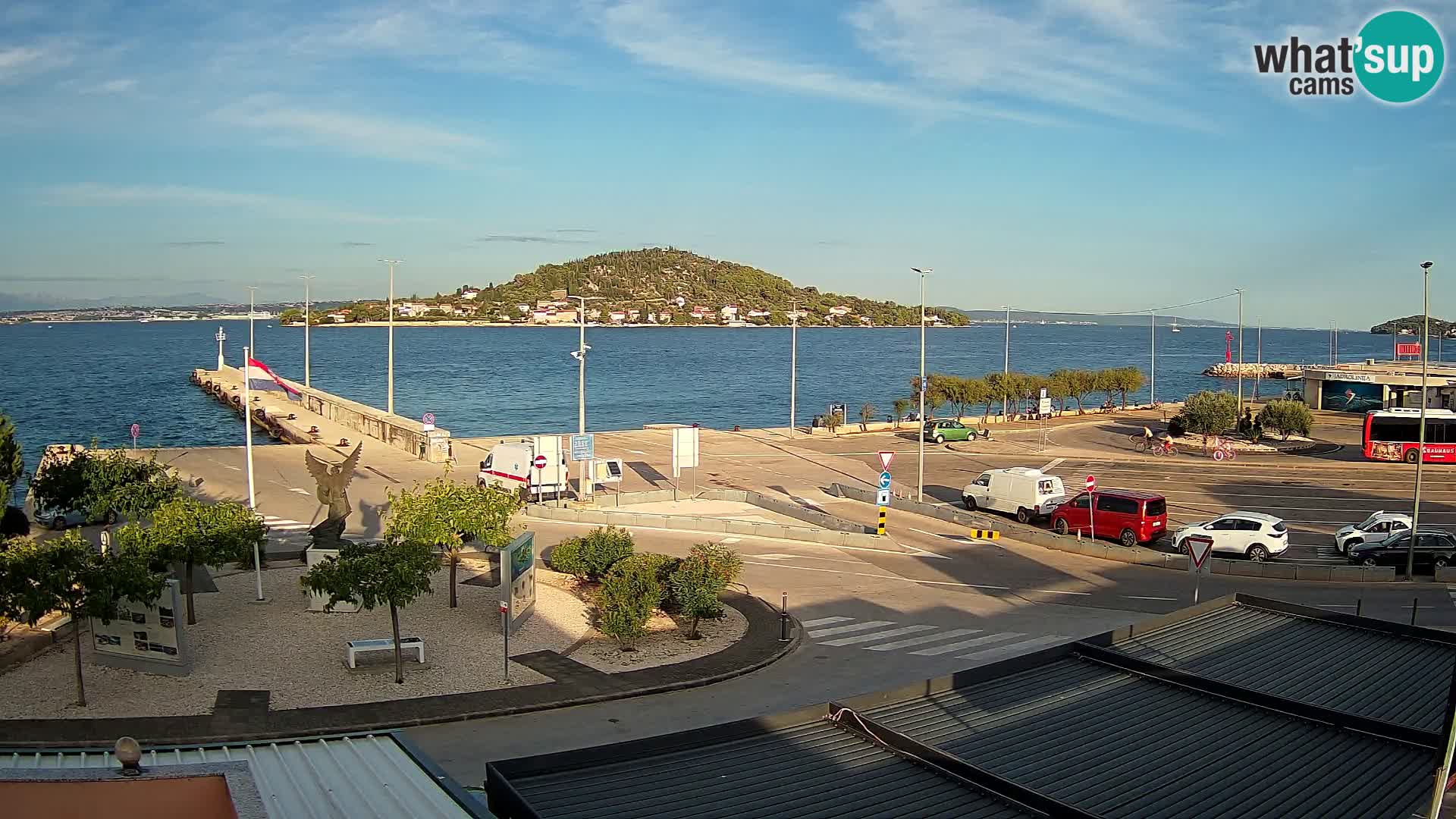 Webcam Ugliano – terminal traghetto da Preko a Zara