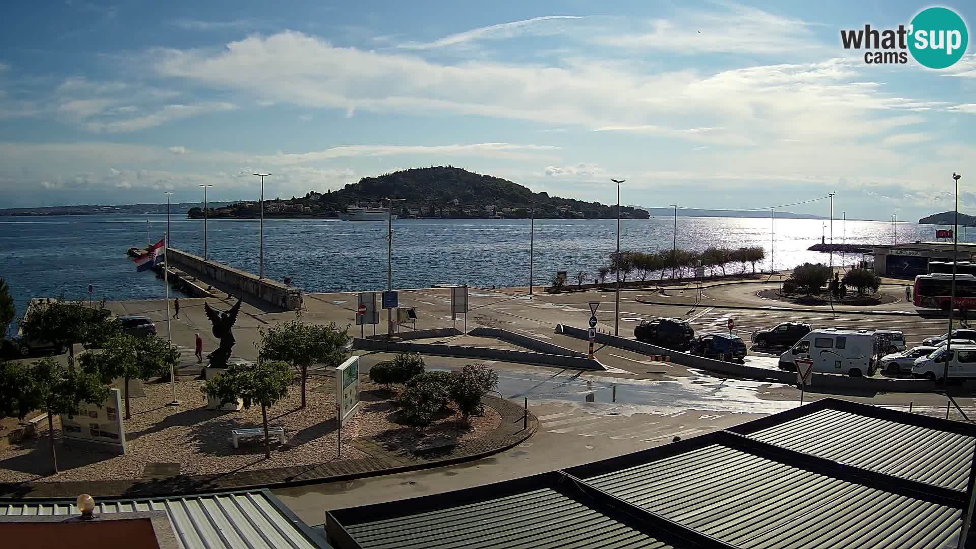 Webcam Ugliano – terminal traghetto da Preko a Zara