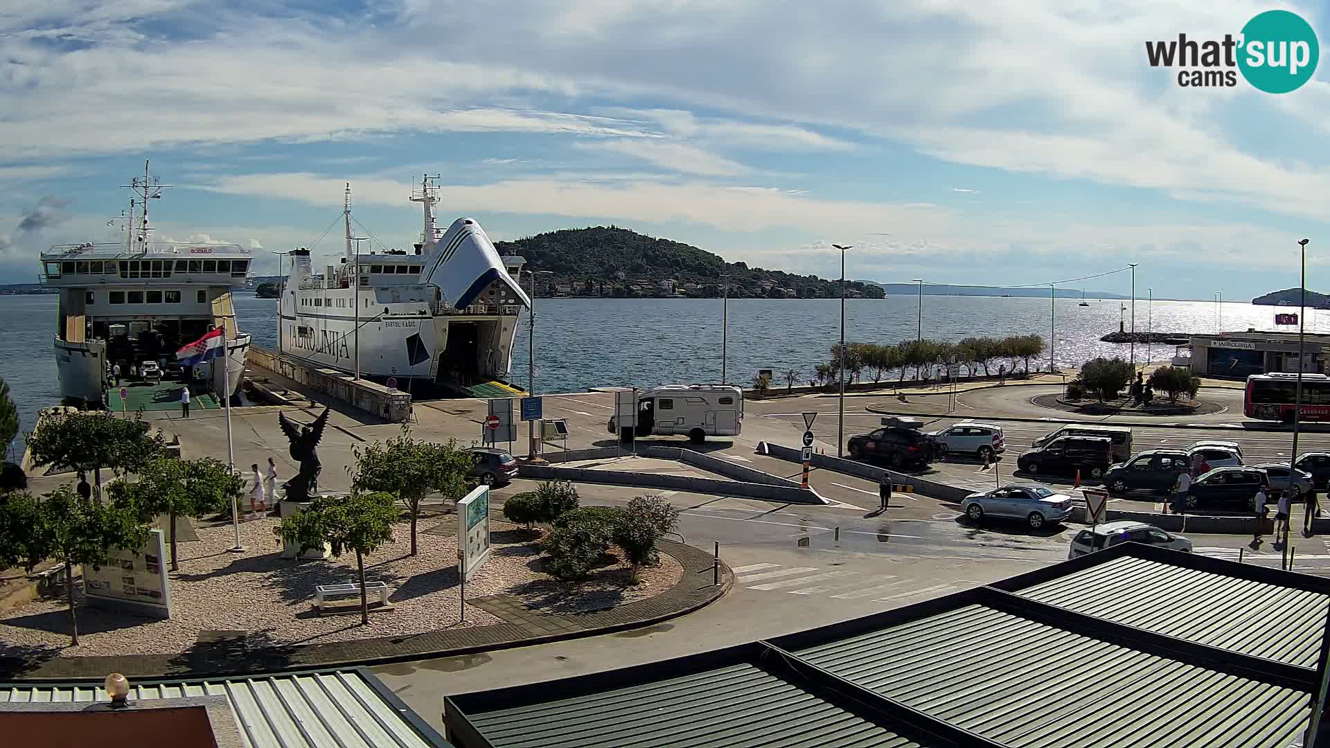 Webcam Ugliano – terminal traghetto da Preko a Zara