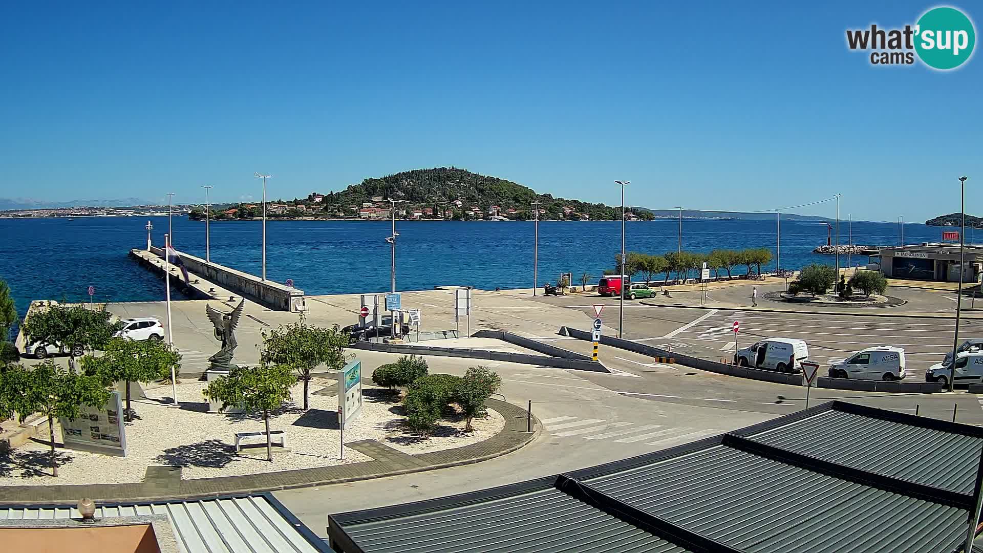 Web kamera Ugljan – Preko trajekt za Zadar