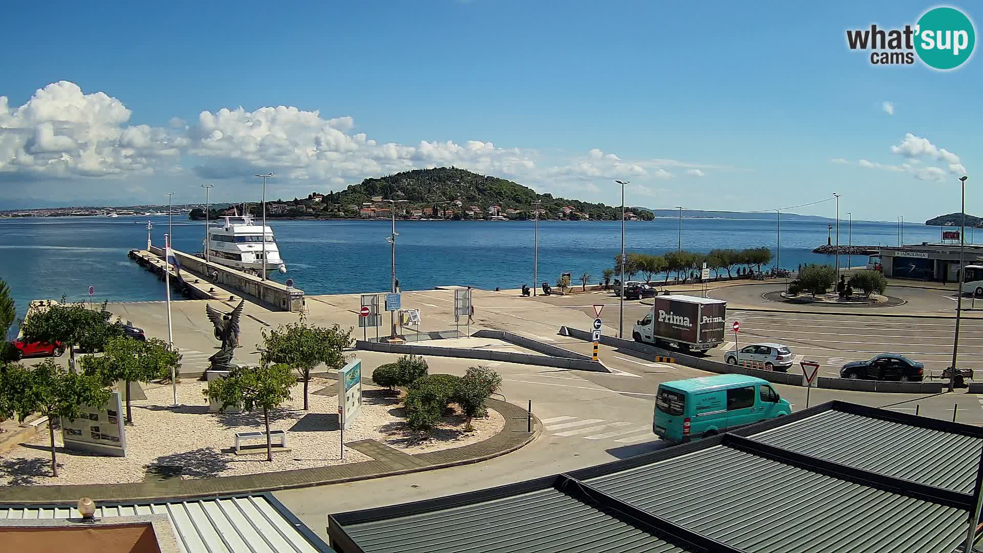 Webcam Ugliano – terminal traghetto da Preko a Zara