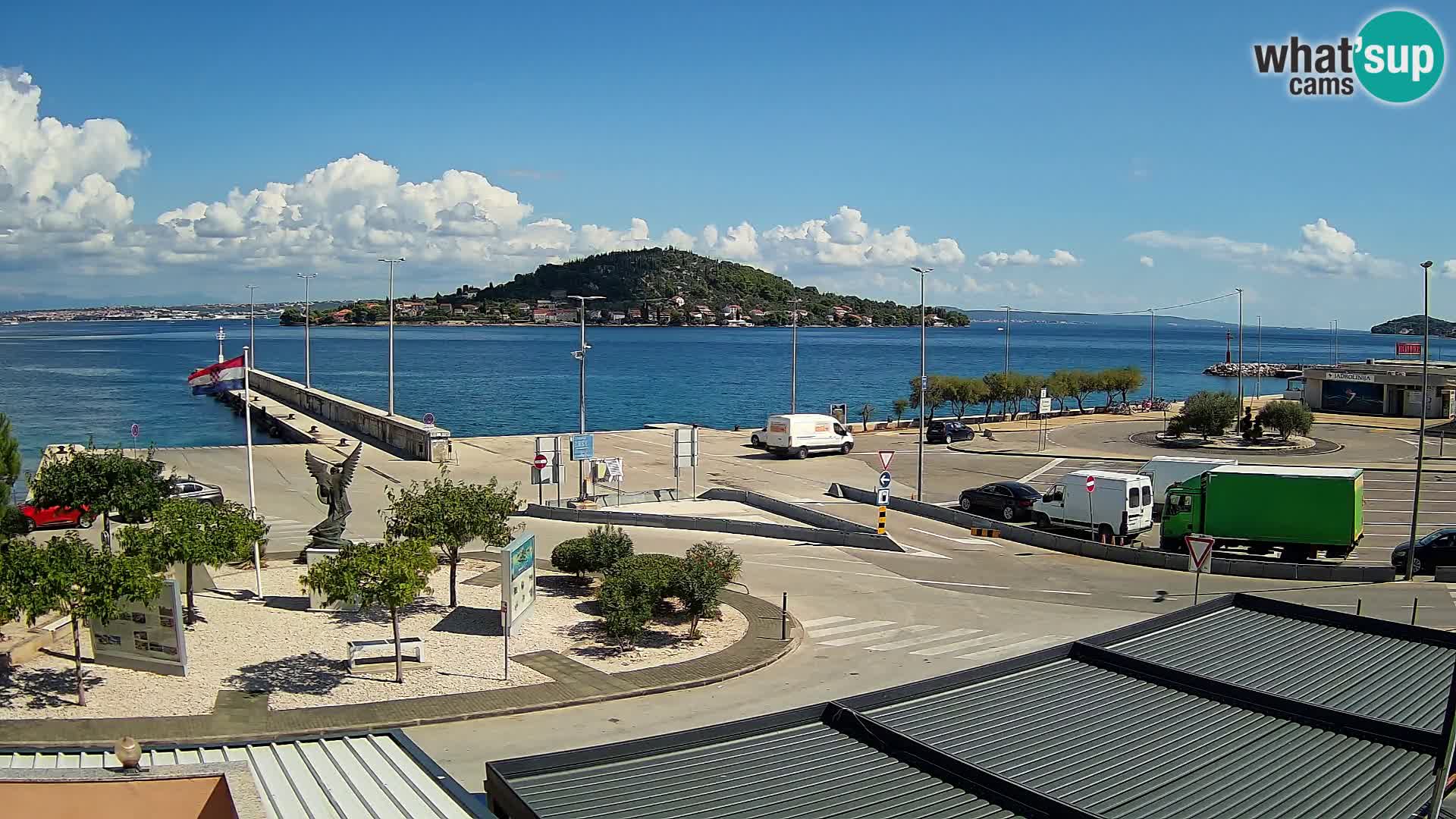 Webcam Ugliano – terminal traghetto da Preko a Zara
