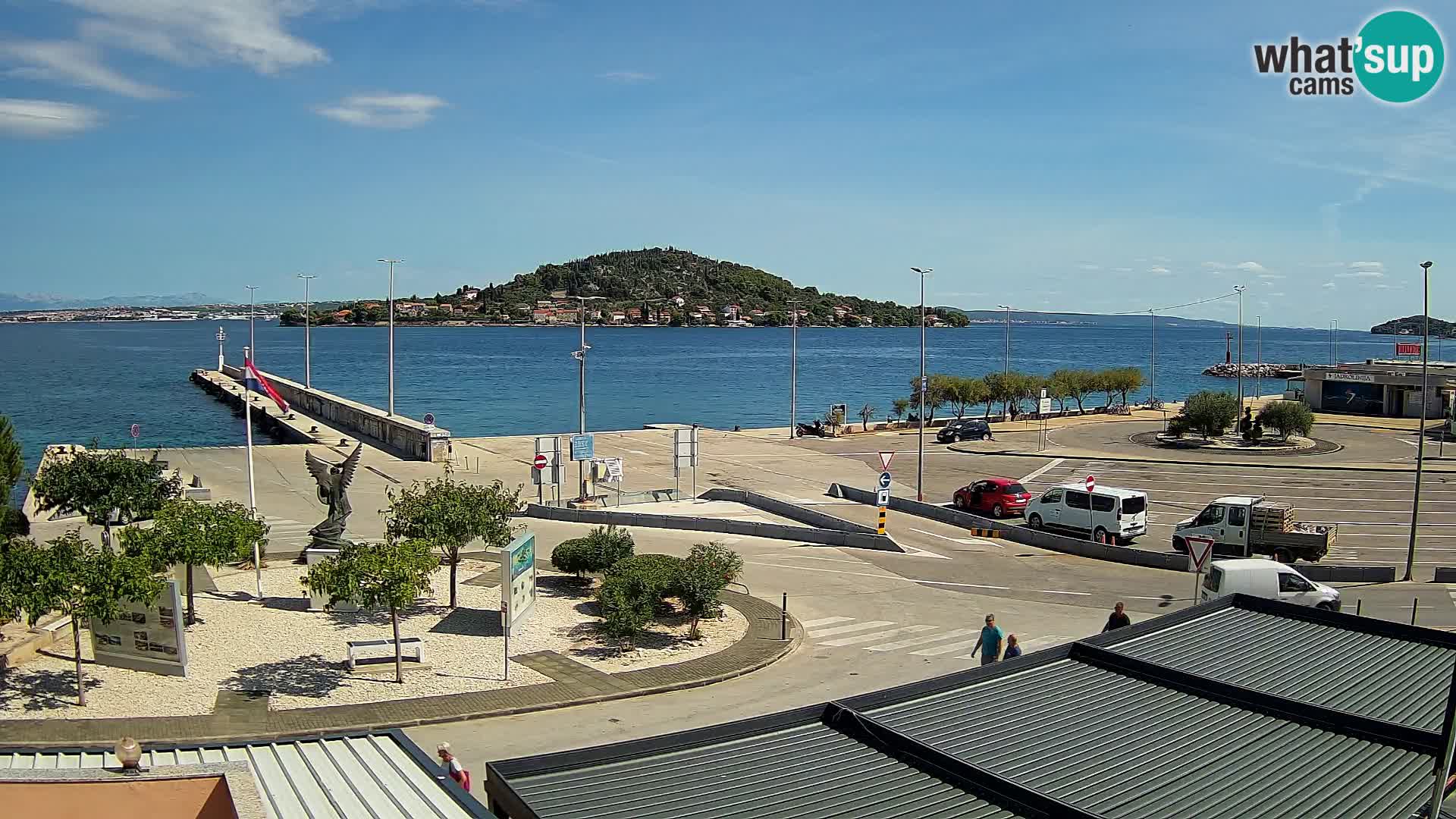 Webcam Ugliano – terminal traghetto da Preko a Zara