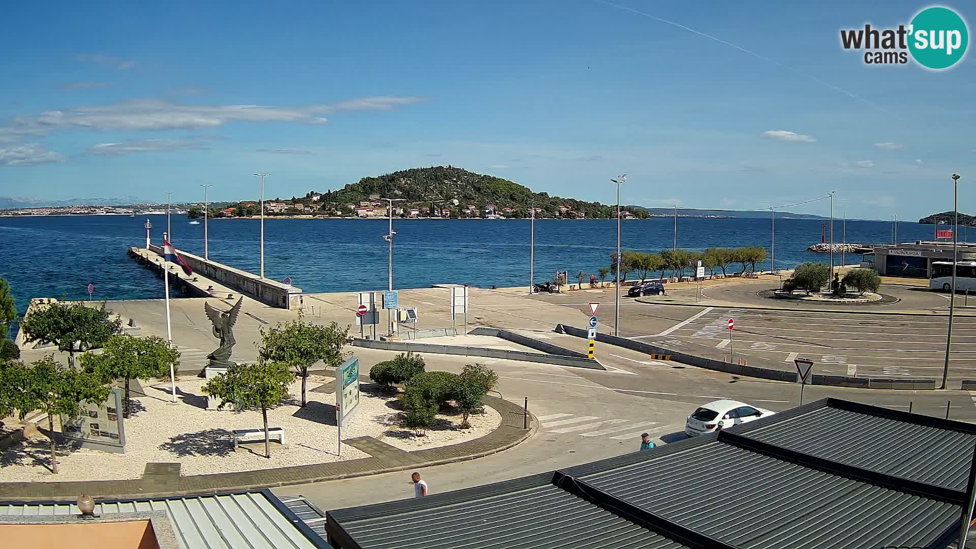 Webcam Ugliano – terminal traghetto da Preko a Zara