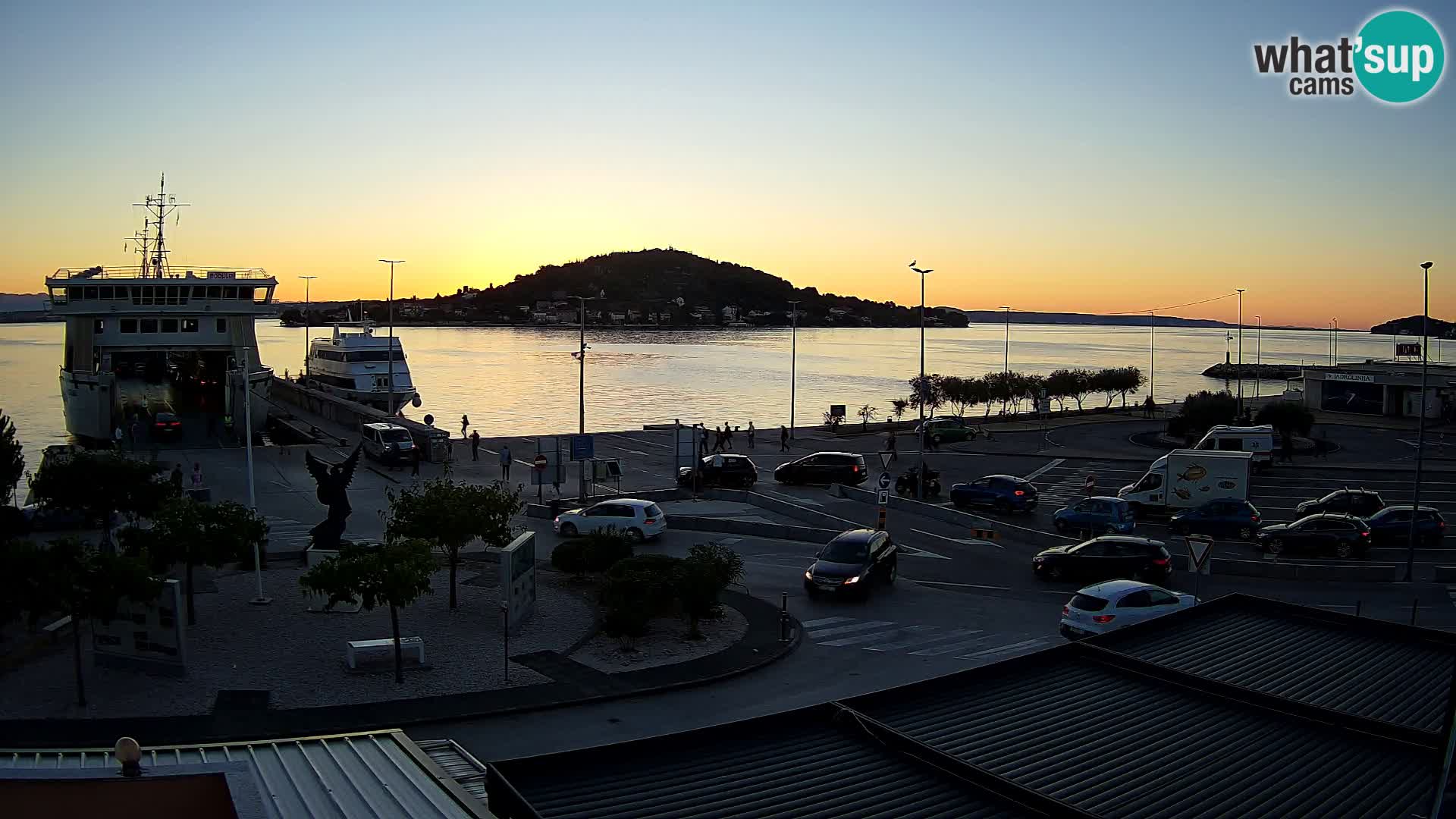 Web kamera Ugljan – Preko trajekt za Zadar
