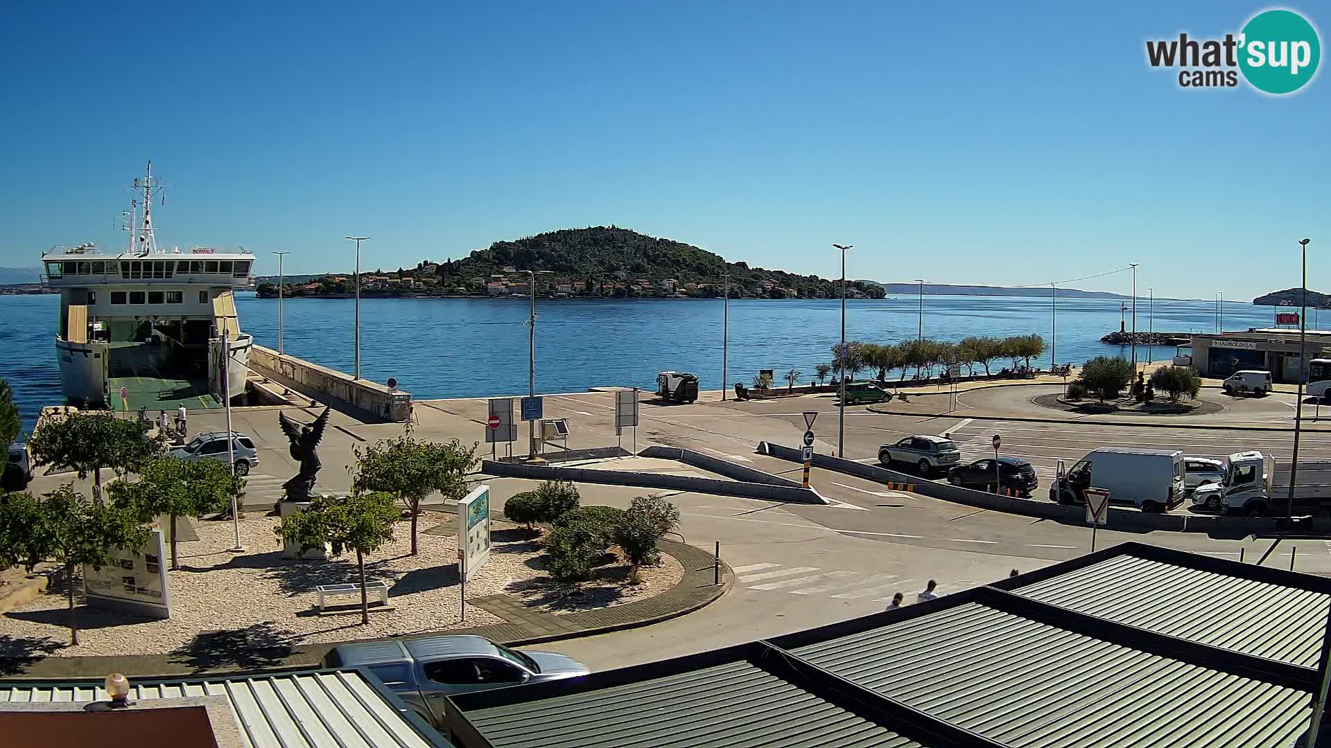 Webcam Ugliano – terminal traghetto da Preko a Zara