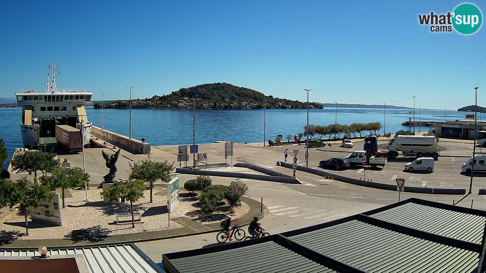 Spletna kamera Ugljan – trajekt Preko – Zadar