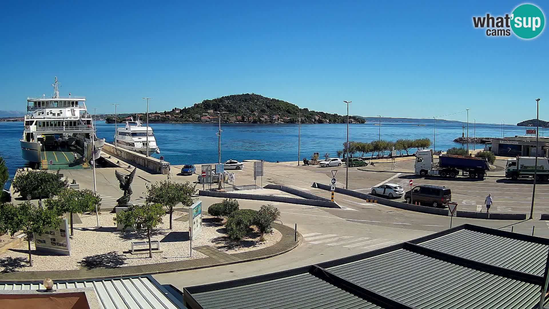 Web kamera Ugljan – Preko trajekt za Zadar