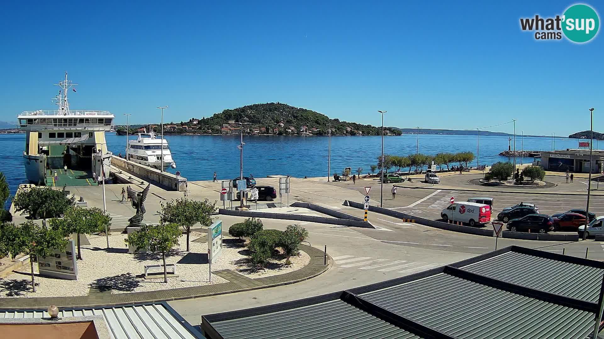 Spletna kamera Ugljan – trajekt Preko – Zadar