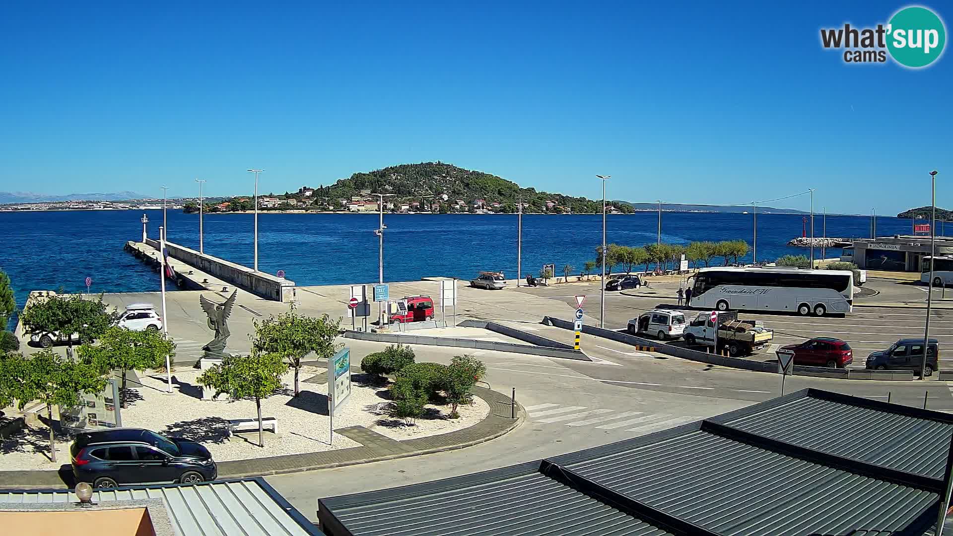 Webcam Ugliano – terminal traghetto da Preko a Zara