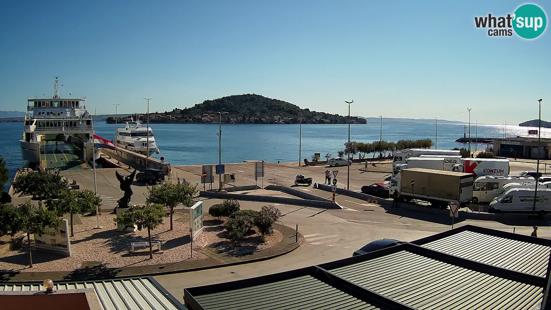 Webcam Ugliano – terminal traghetto da Preko a Zara