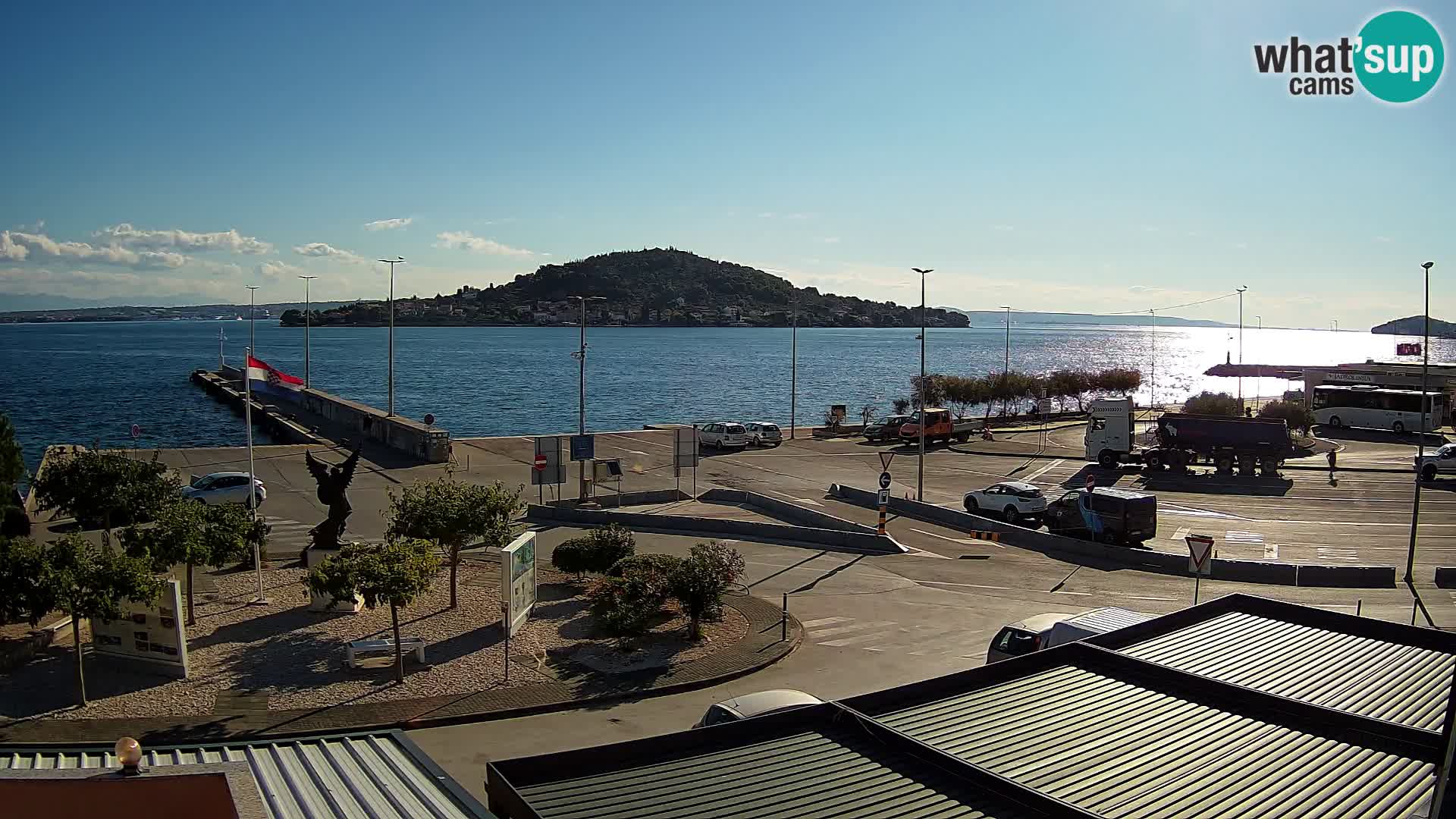 Webcam Ugliano – terminal traghetto da Preko a Zara