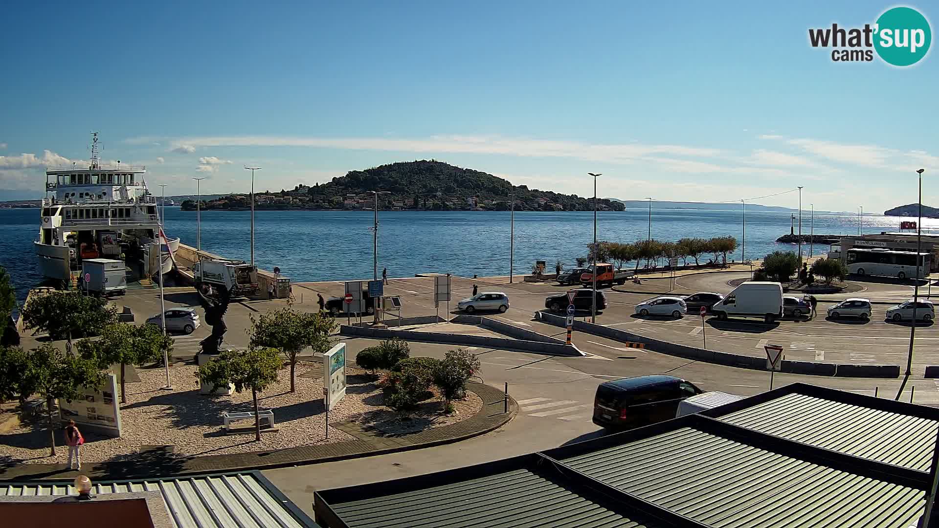 Web kamera Ugljan – Preko trajekt za Zadar