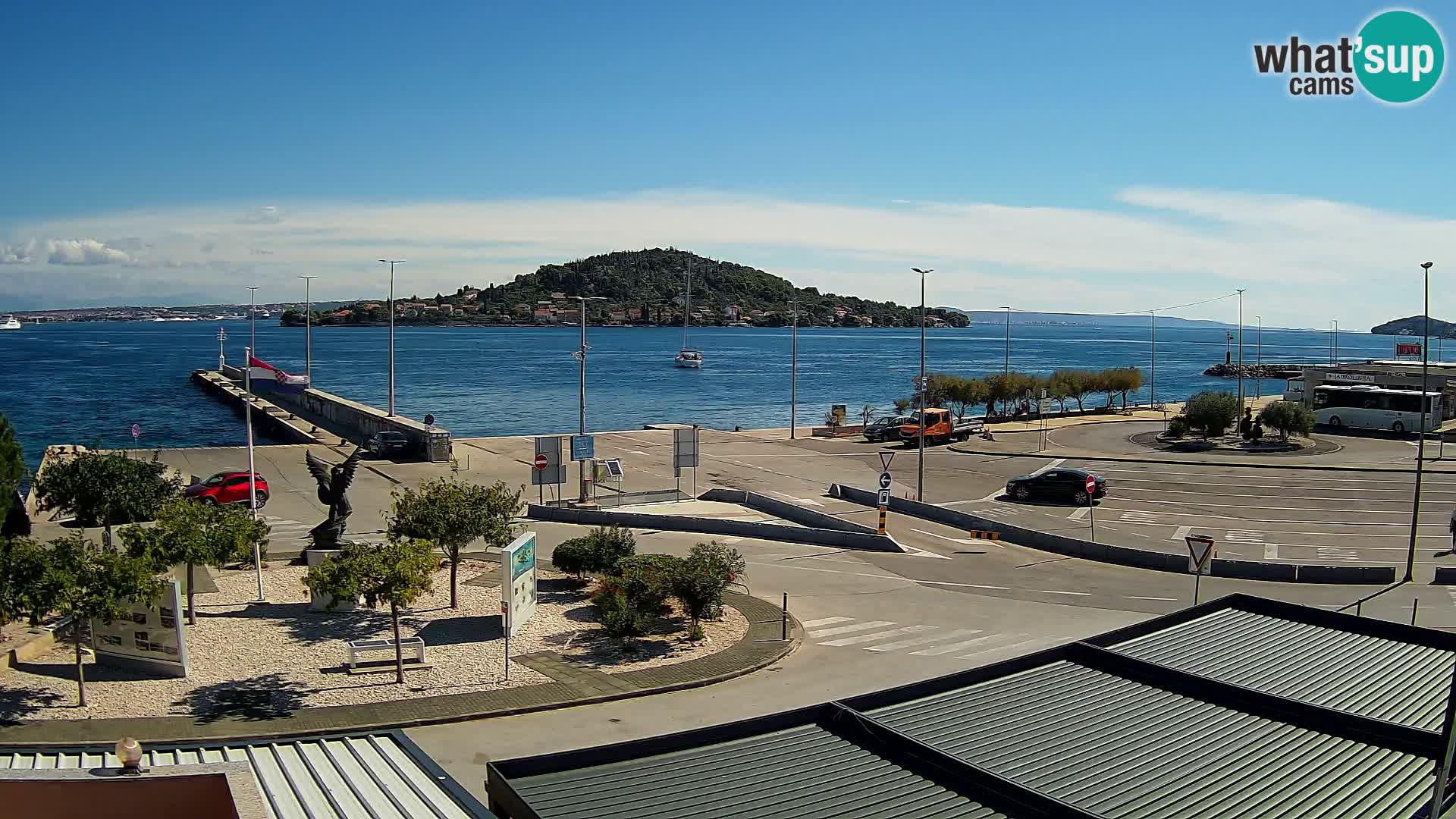 Webcam Ugliano – terminal traghetto da Preko a Zara