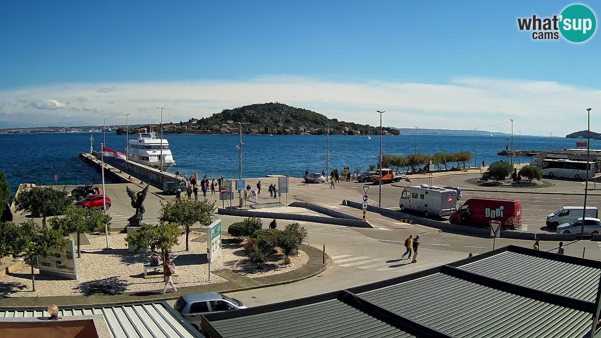 Webcam Ugliano – terminal traghetto da Preko a Zara